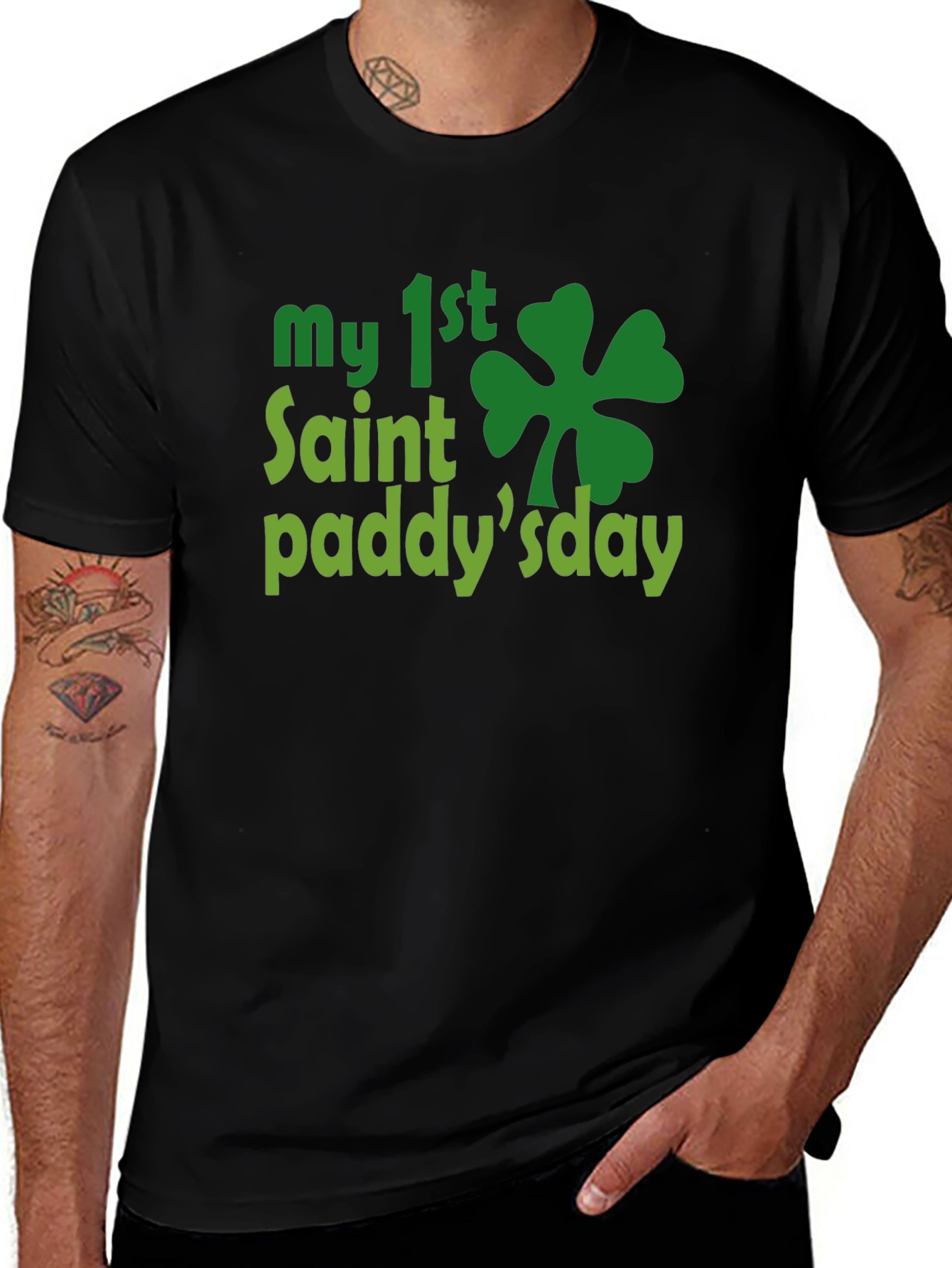 My 1st St. Patricks Day Black T-Shirt