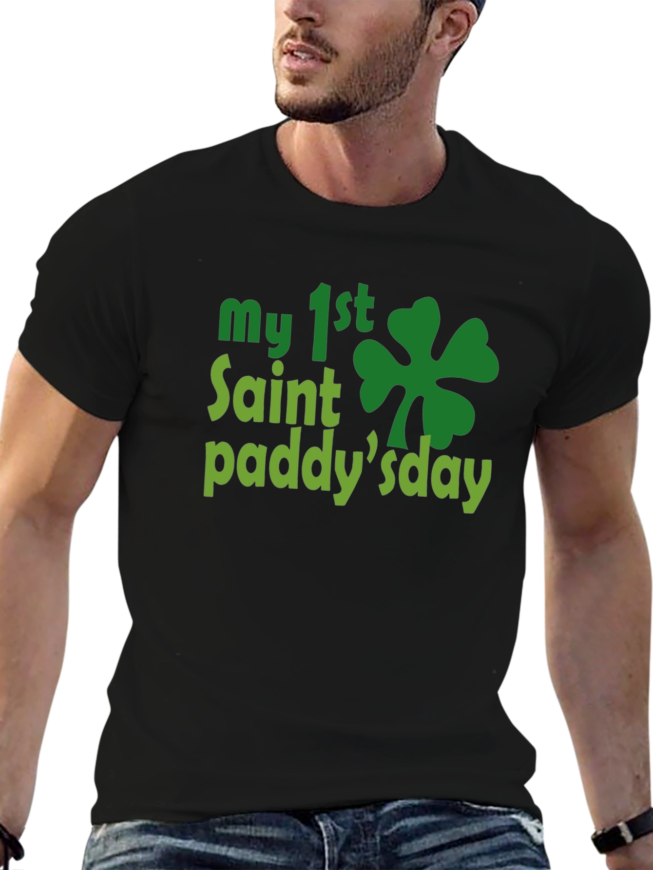 My 1st St. Patricks Day Black T-Shirt