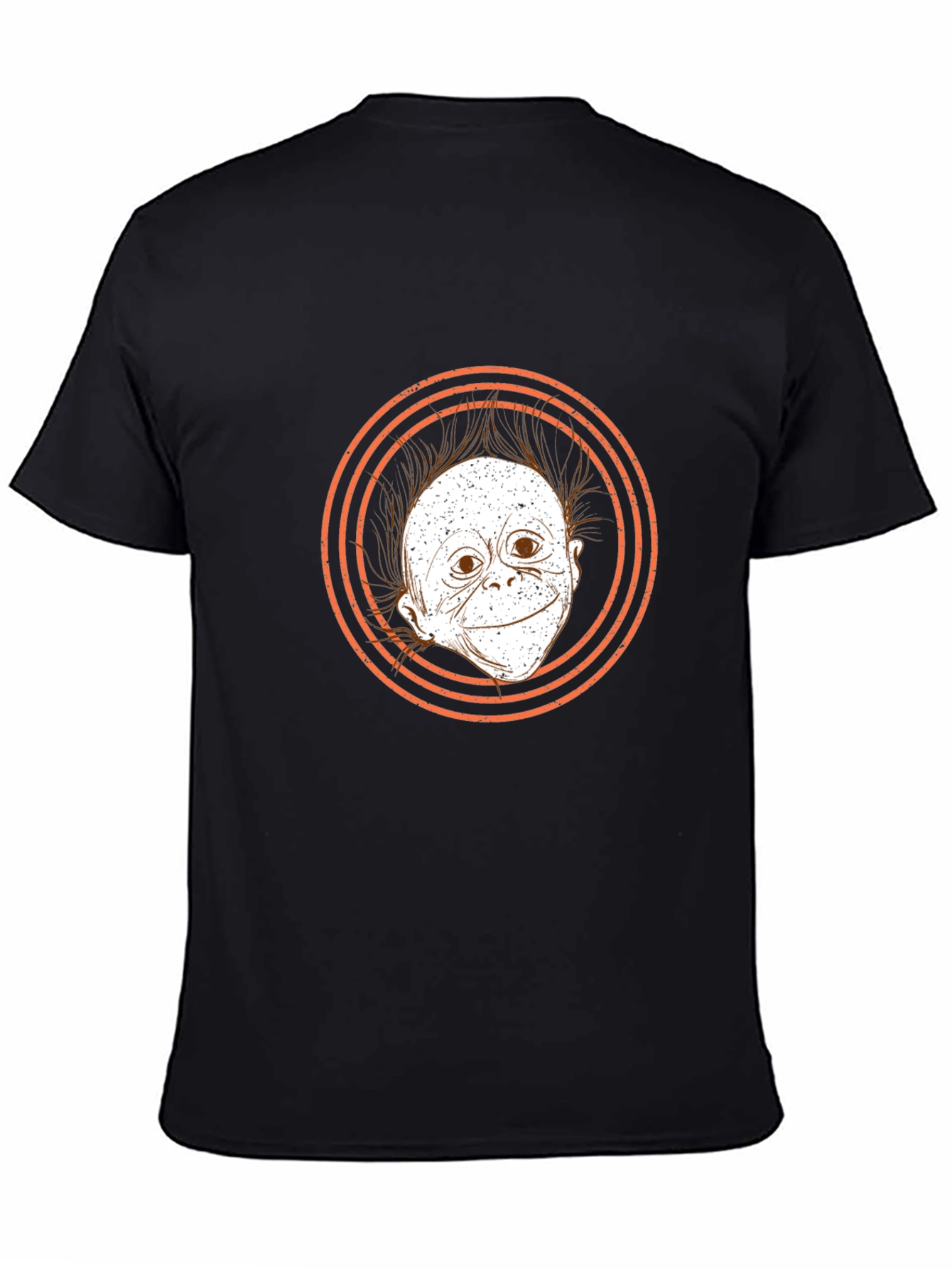 Unique Orangutan Graphic Print T-Shirt