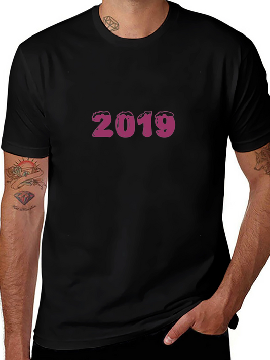 2019 Graphic Tee - Stylish Black T-Shirt