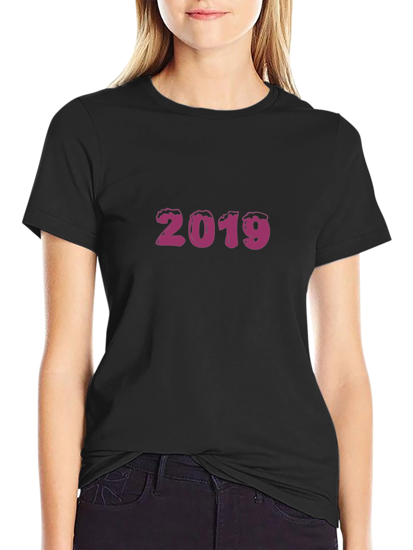 2019 Graphic Tee - Stylish Black T-Shirt