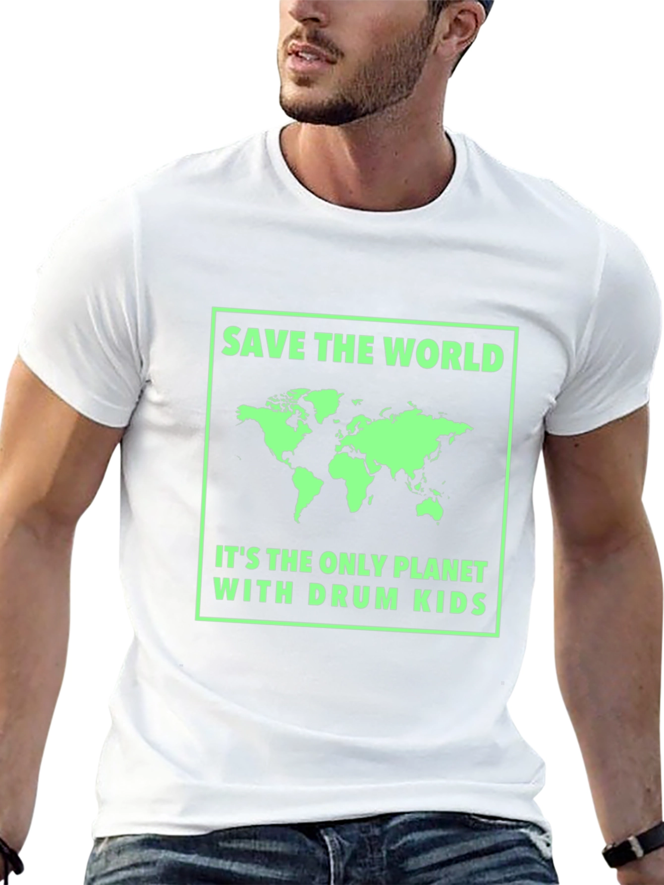Save the World T-Shirt - Drum Kids Planet