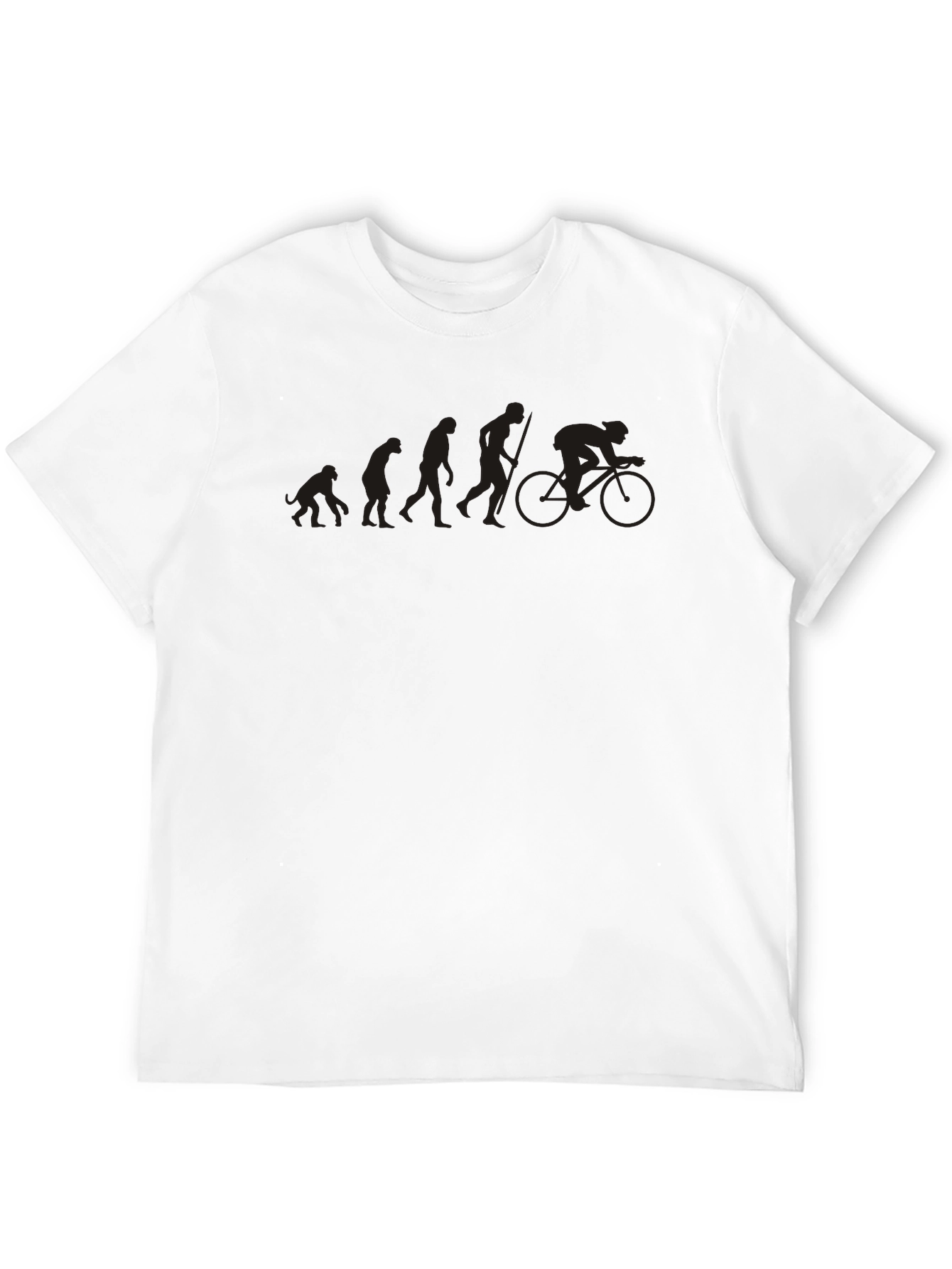 Evolution of Cyclist Black T-Shirt