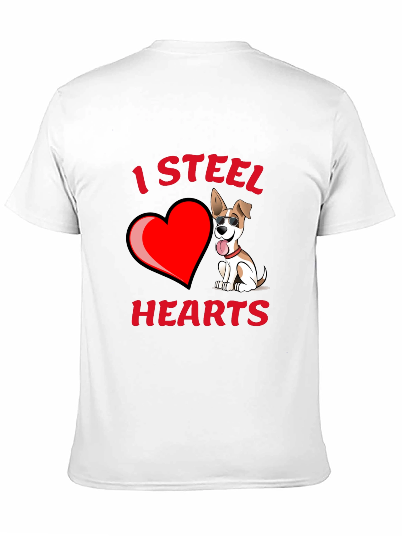 I Steal Hearts Dog T-Shirt