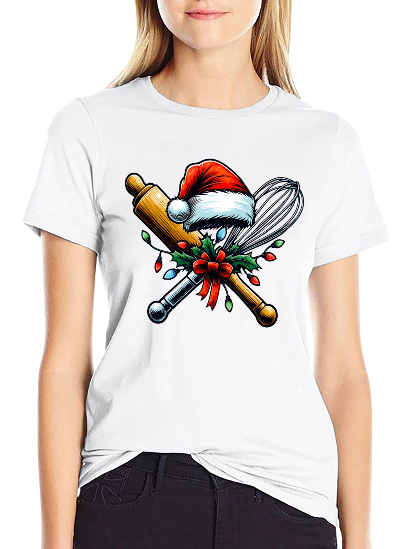 Festive Baking T-Shirt: Holiday Chef Apparel
