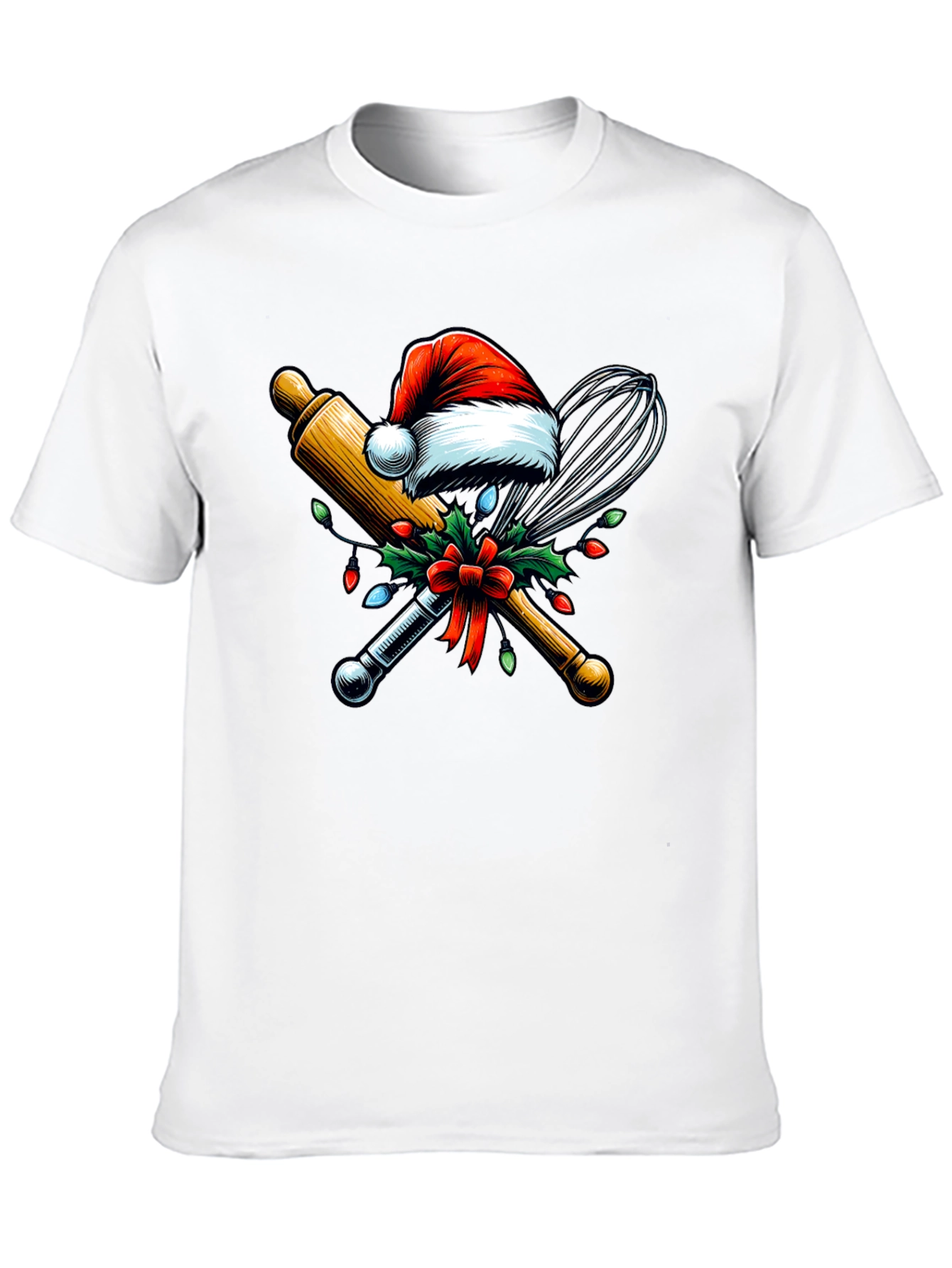 Festive Baking T-Shirt: Holiday Chef Apparel