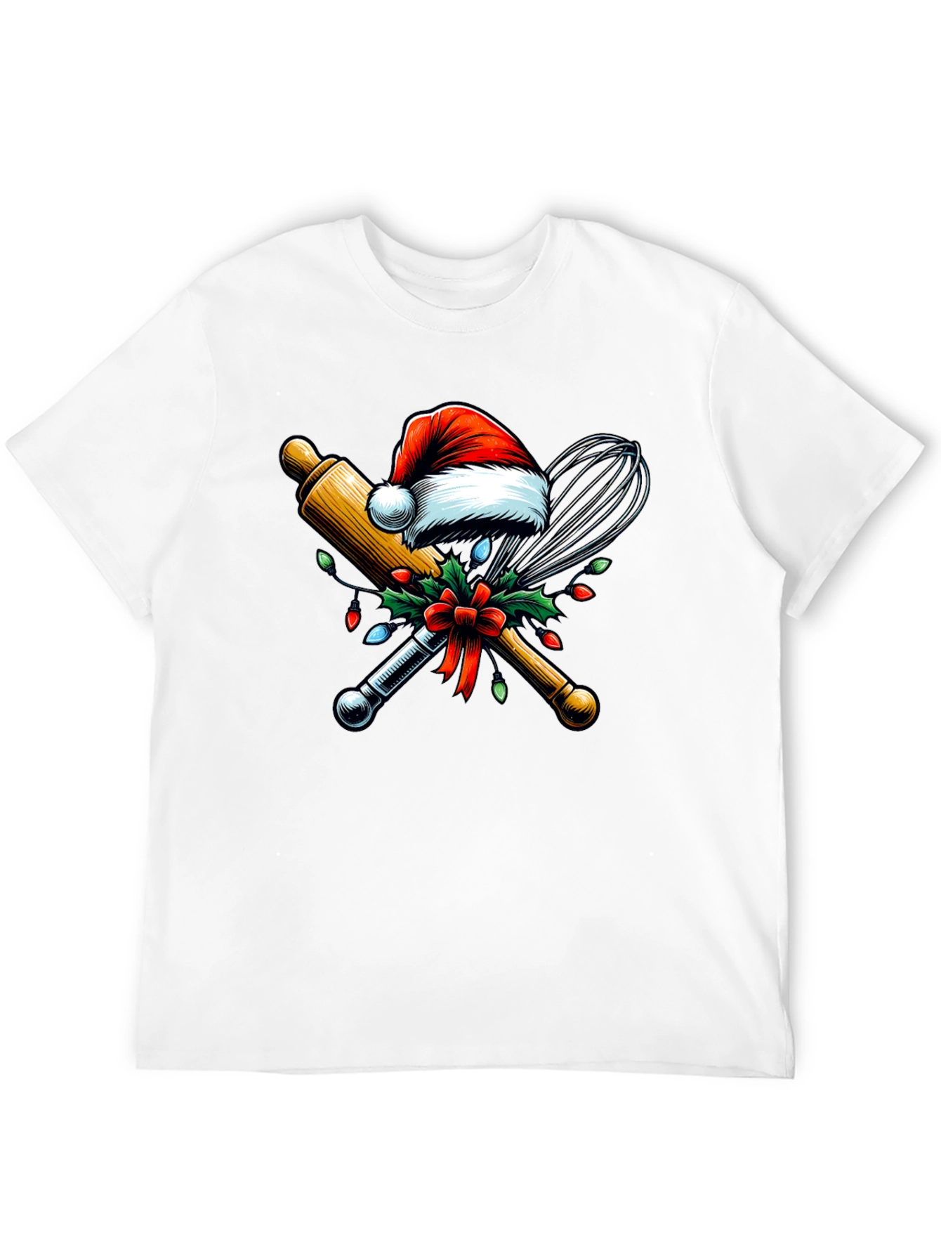 Festive Baking T-Shirt: Holiday Chef Apparel