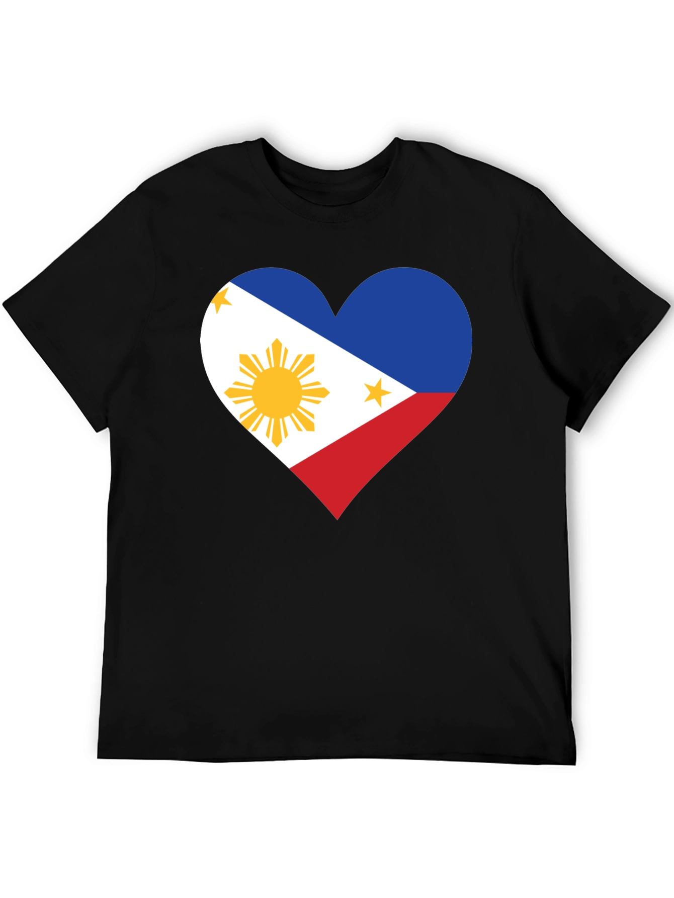 Philippine Flag Heart T-Shirt - Pinoy Pride
