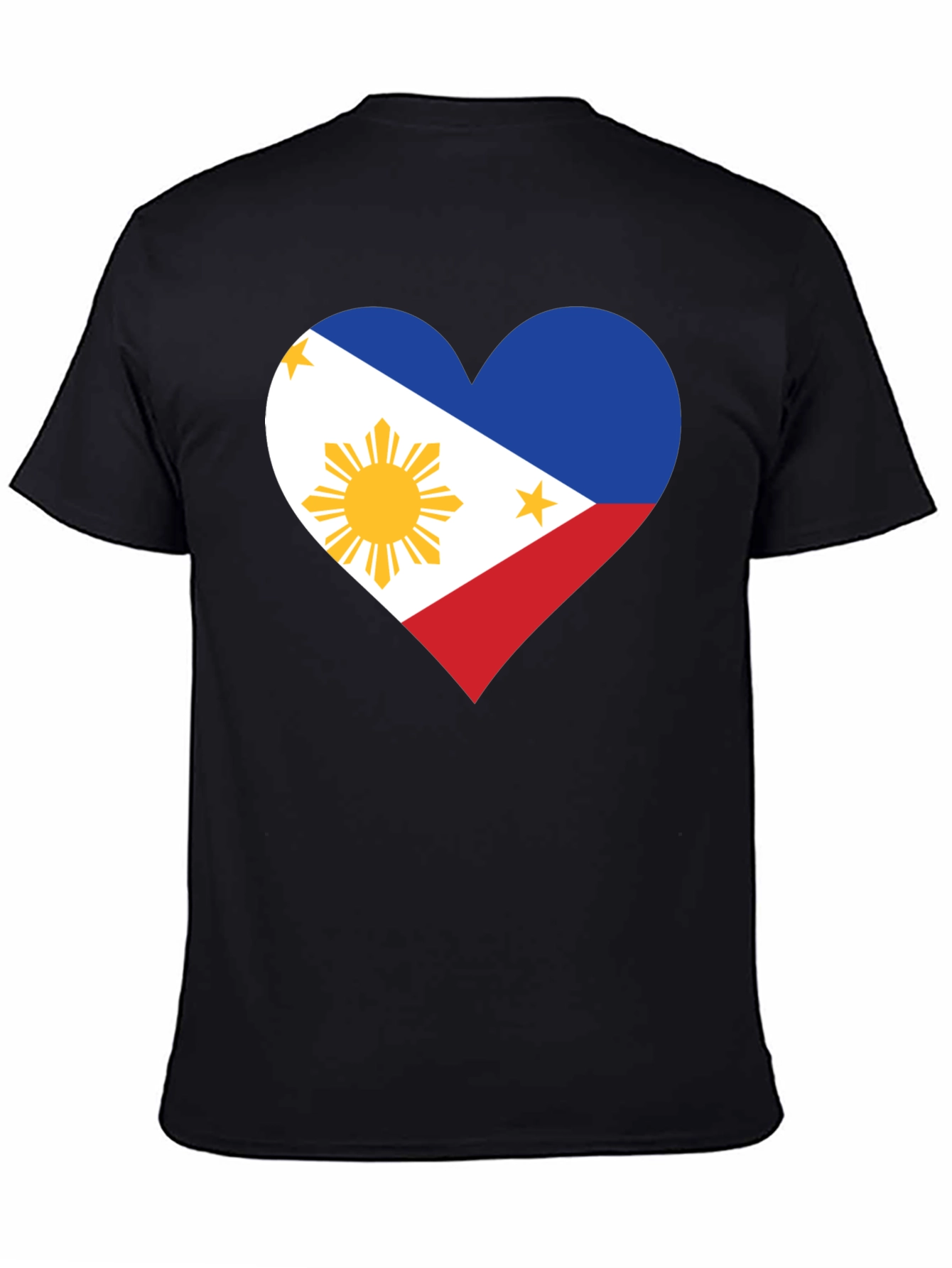 Philippine Flag Heart T-Shirt - Pinoy Pride