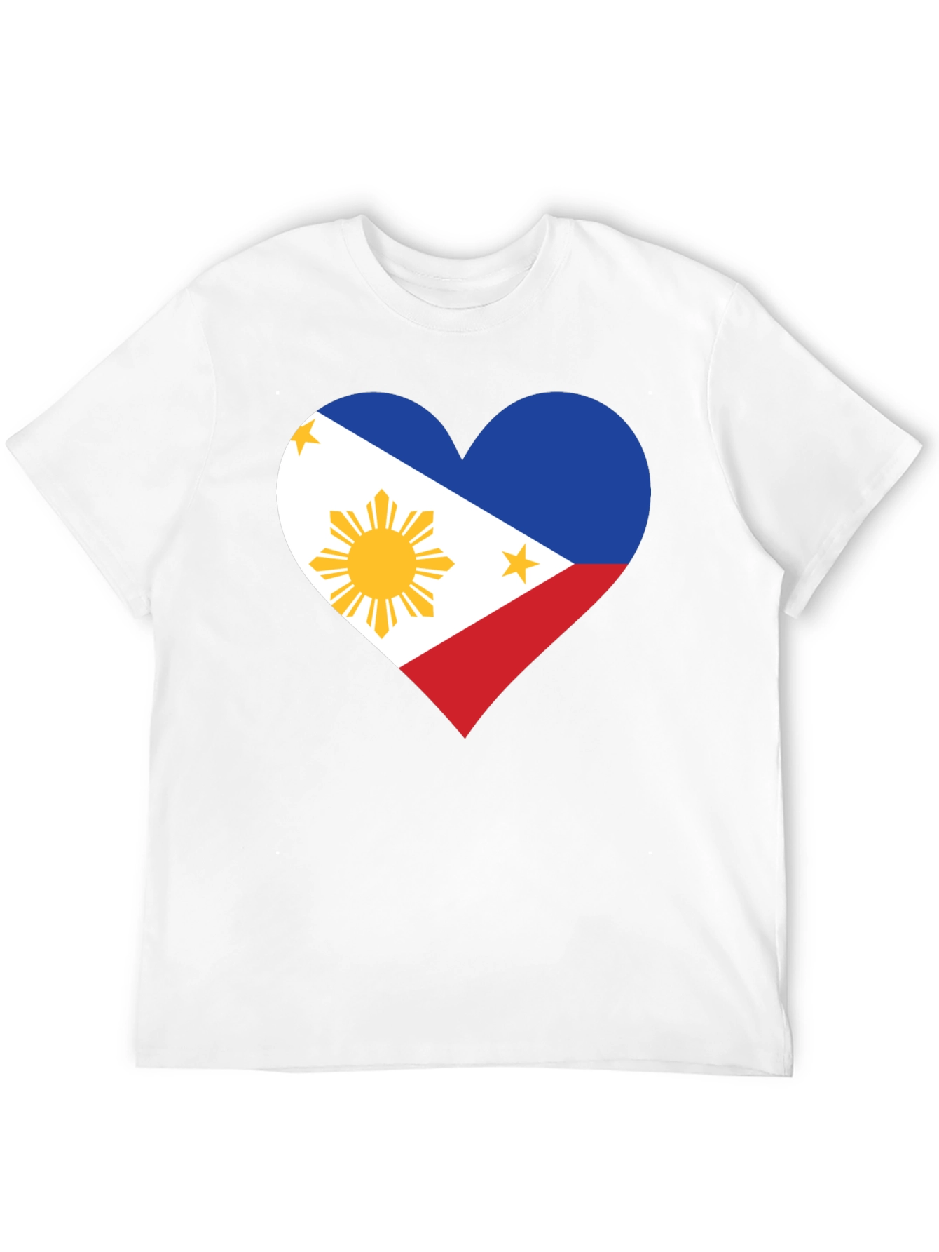Philippine Flag Heart T-Shirt - Pinoy Pride