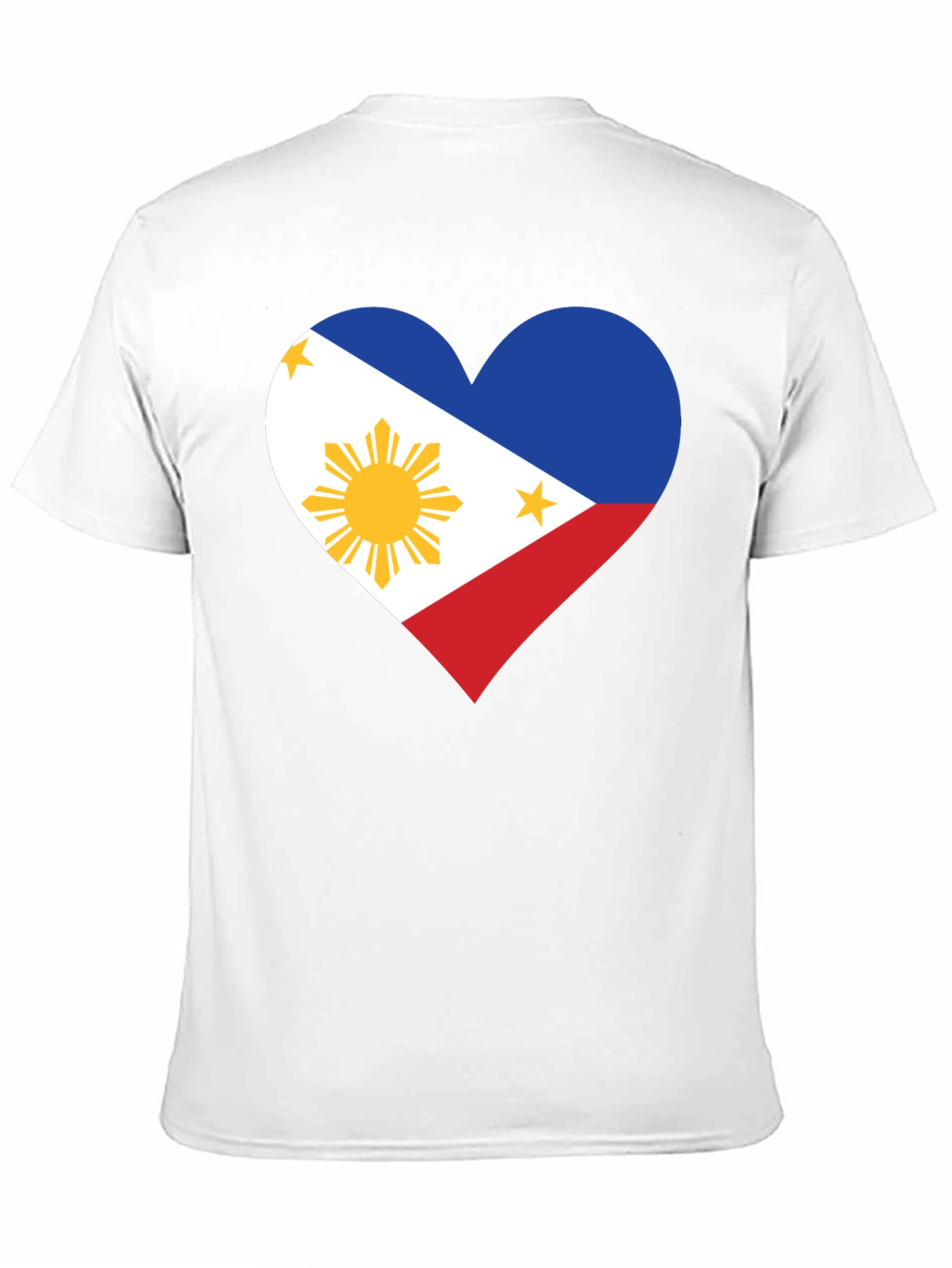 Philippine Flag Heart T-Shirt - Pinoy Pride