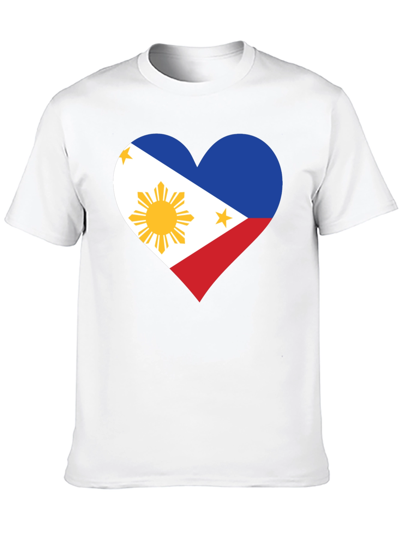 Philippine Flag Heart T-Shirt - Pinoy Pride