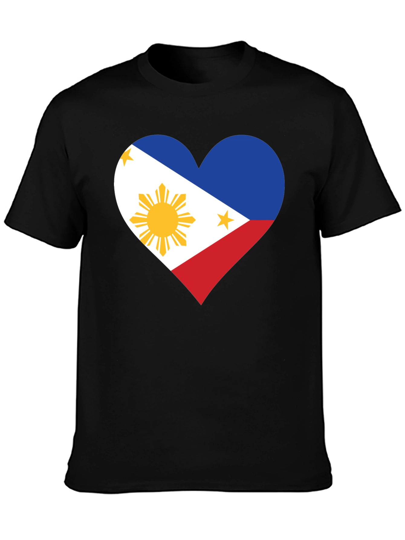 Philippine Flag Heart T-Shirt - Pinoy Pride