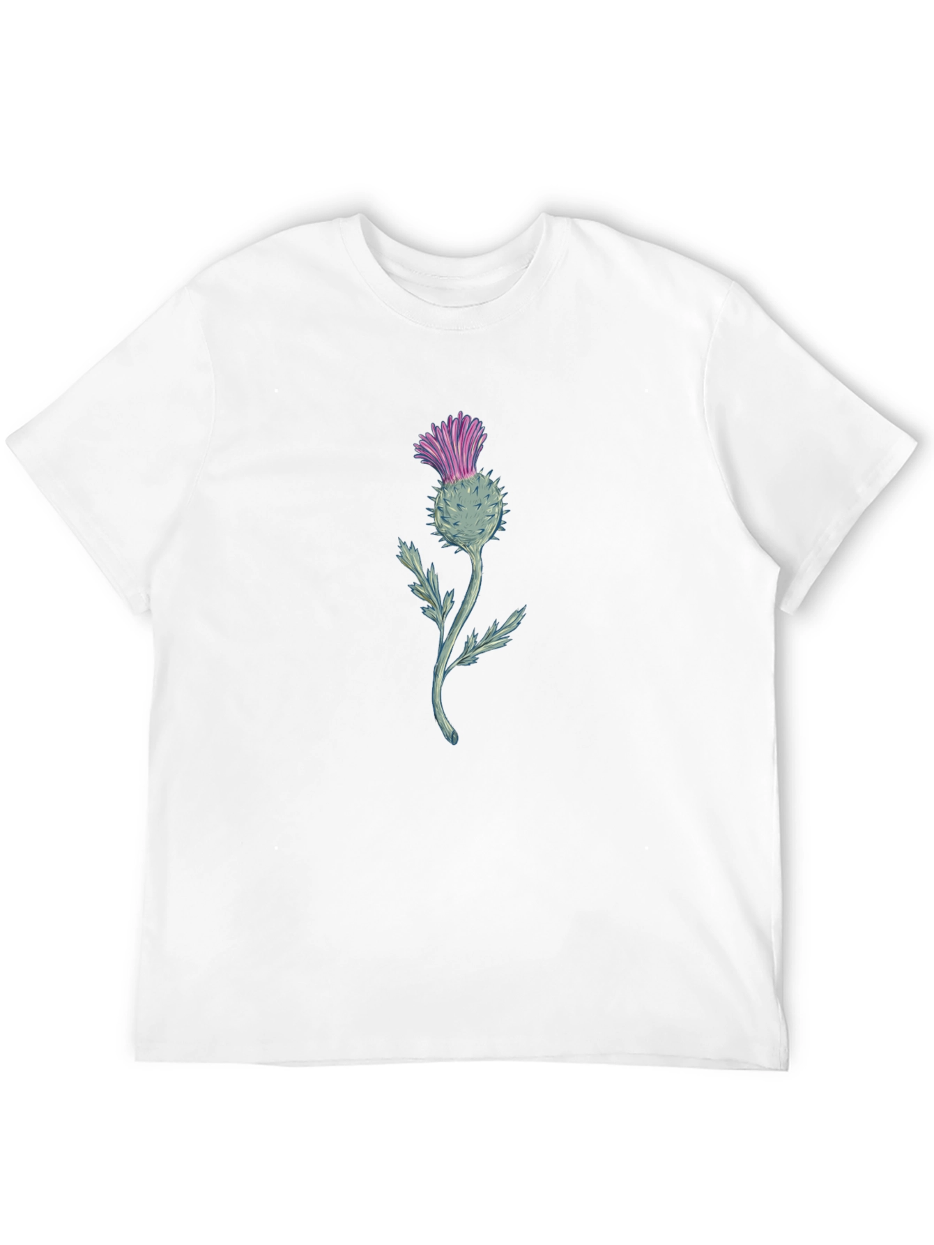 Thistle Graphic Tee - Black Cotton Blend