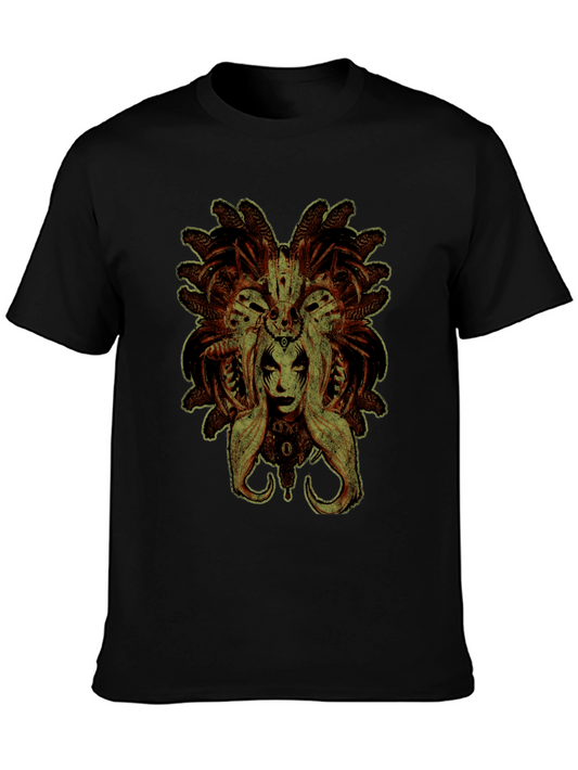 Occult Queen Graphic T-Shirt - Vintage Style Black Tee