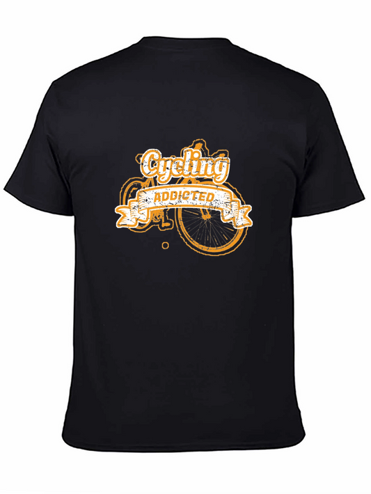 Cycling Addicted T-Shirt - Black