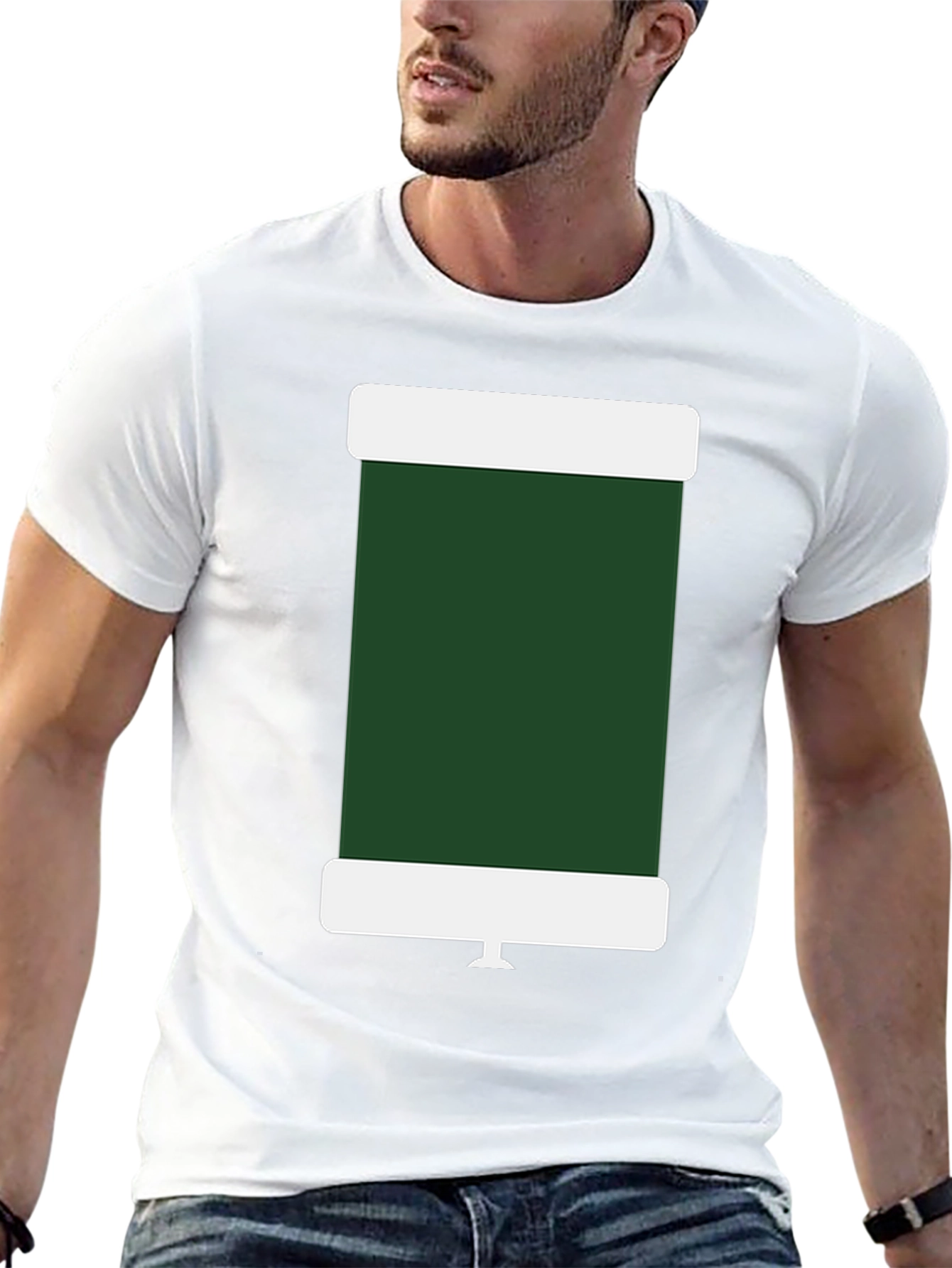 Retro TV Graphic Tee - Black Short Sleeve