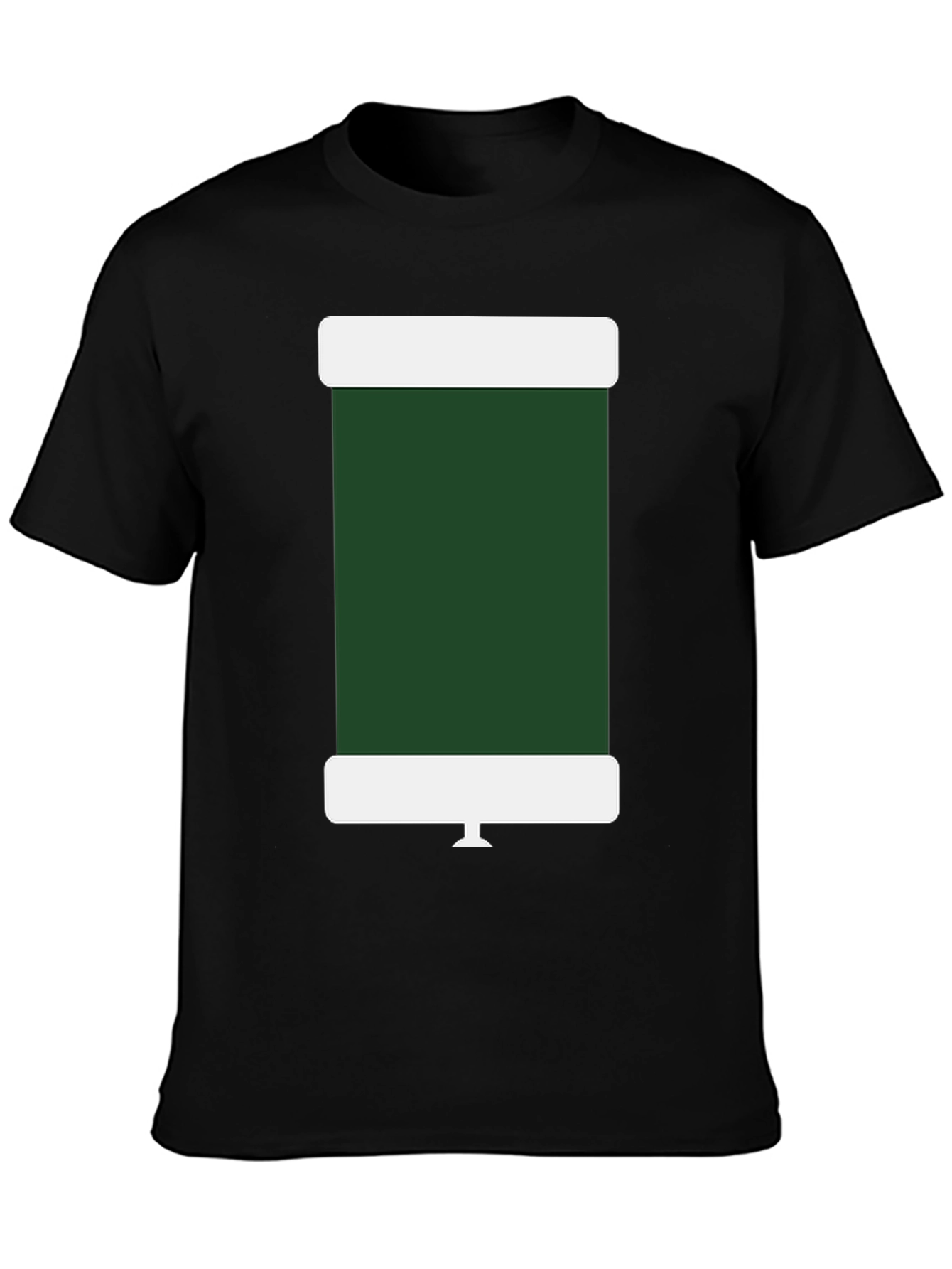 Retro TV Graphic Tee - Black Short Sleeve