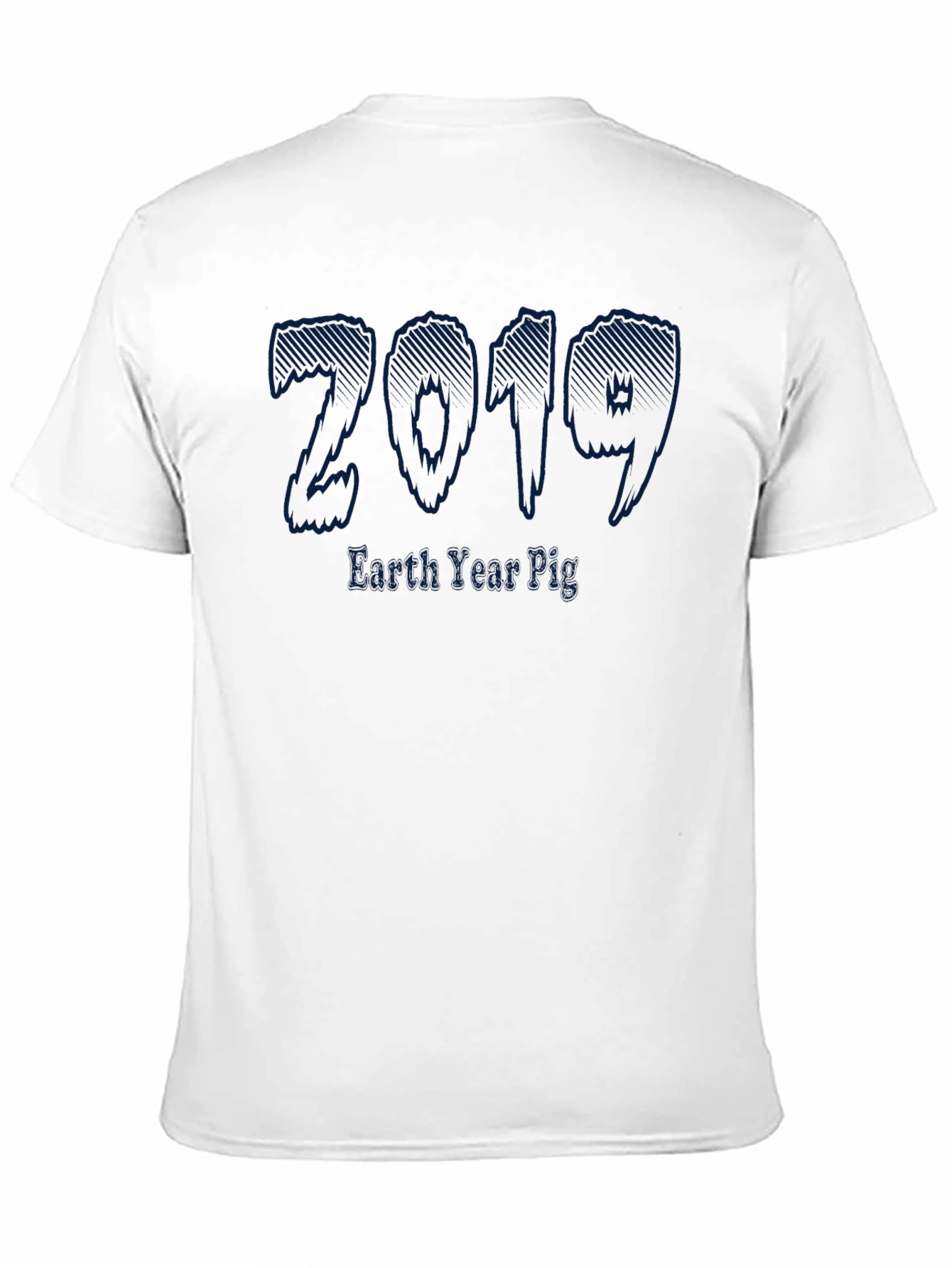 2019 Earth Year Pig Black Graphic T-Shirt