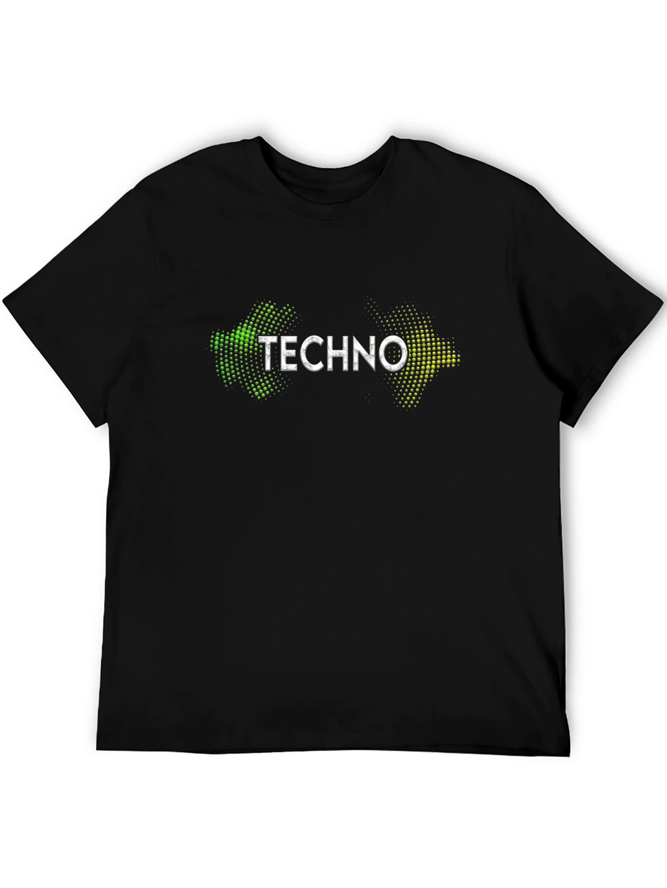 Techno Music Black T-Shirt