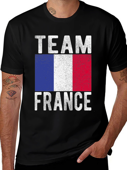 Team France T-Shirt - French Flag Graphic Tee