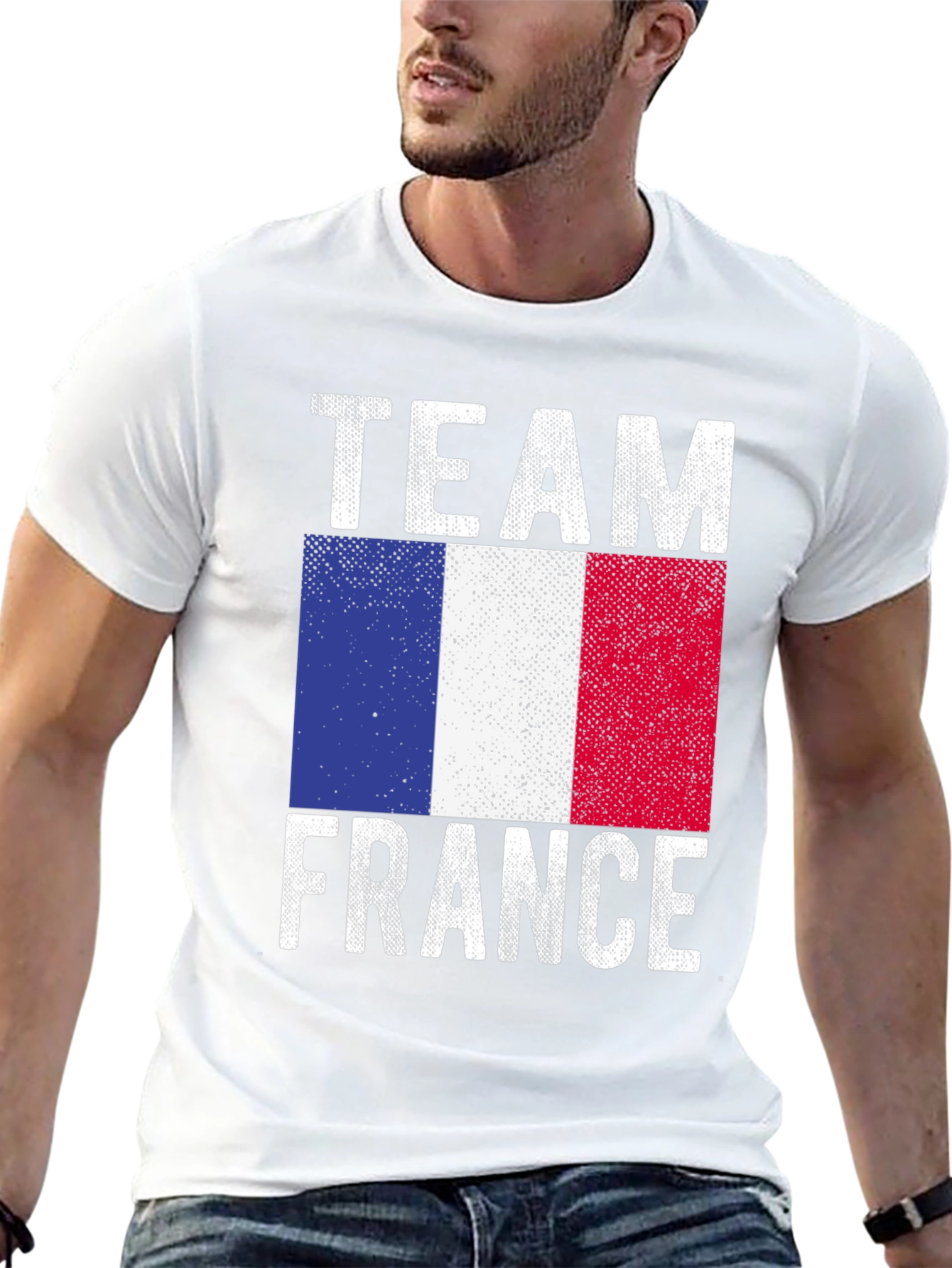 Team France T-Shirt - French Flag Graphic Tee
