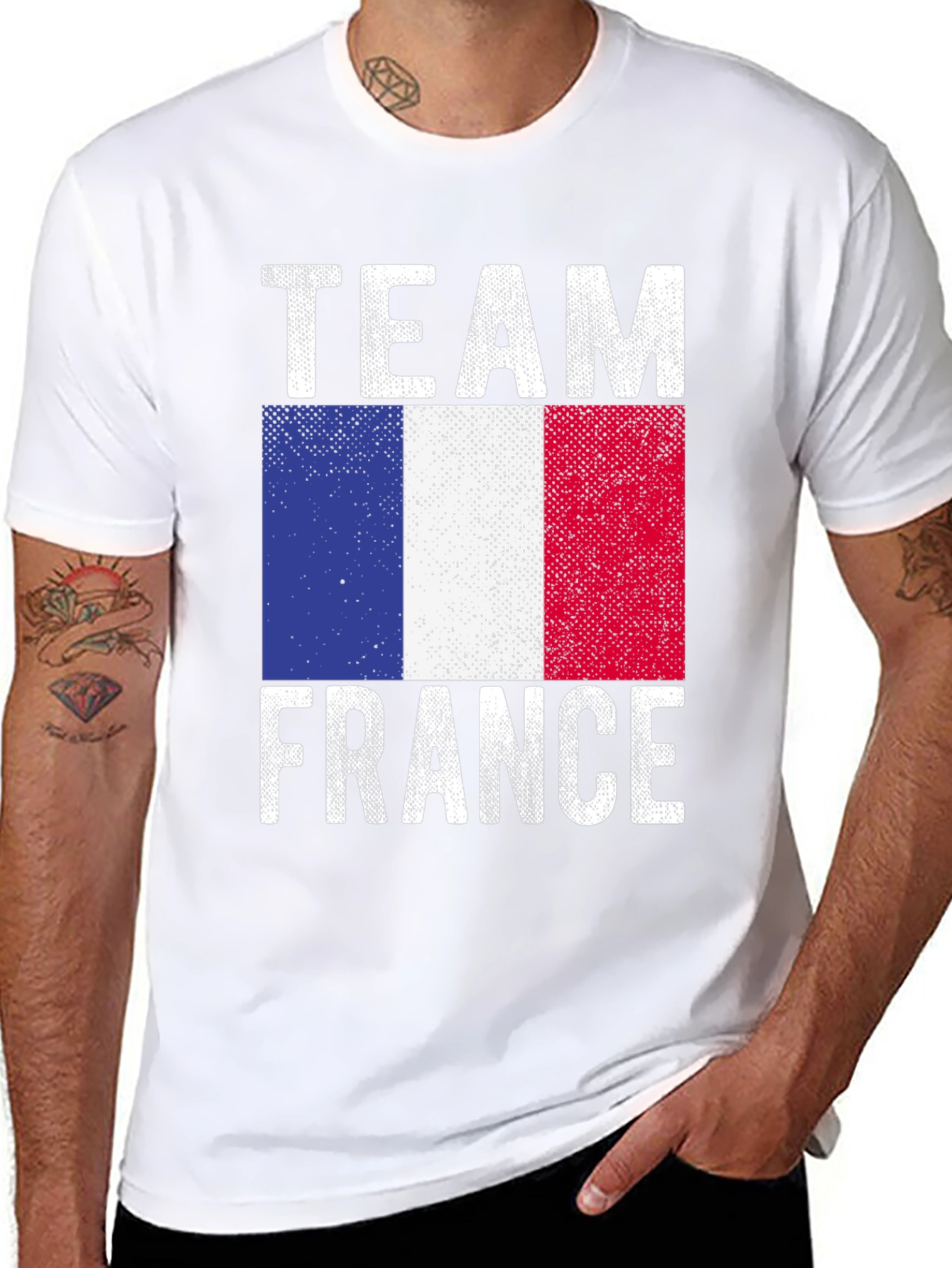 Team France T-Shirt - French Flag Graphic Tee