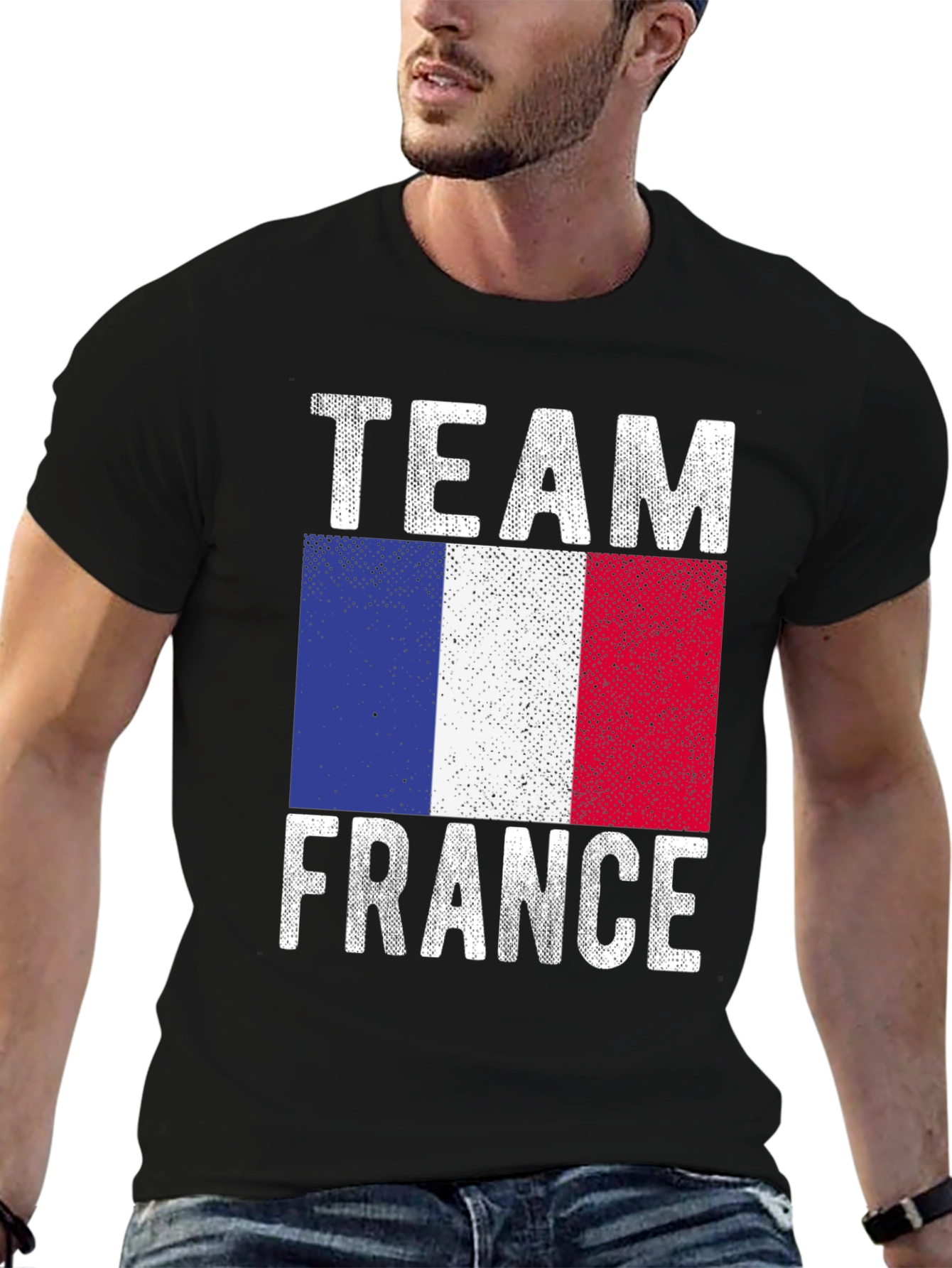 Team France T-Shirt - French Flag Graphic Tee