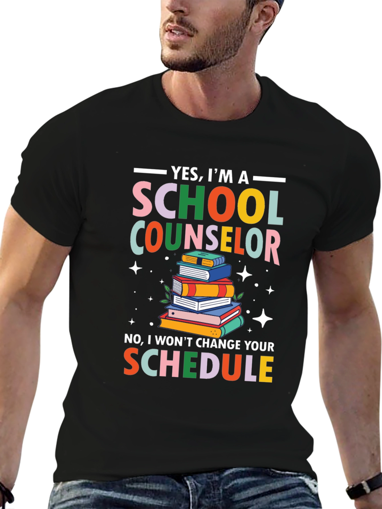 School Counselor T-Shirt - Funny Schedule Design