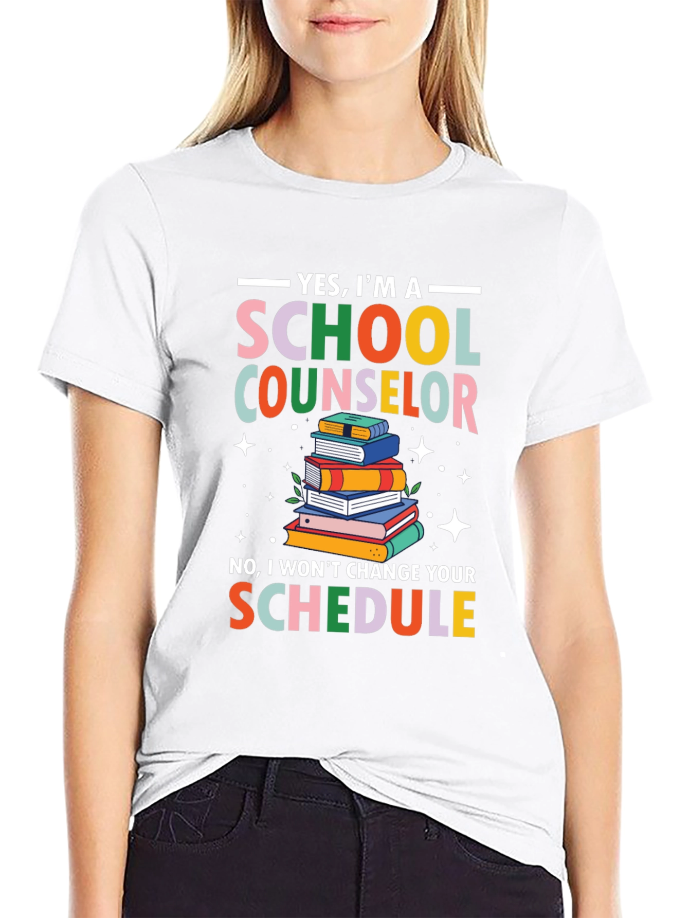 School Counselor T-Shirt - Funny Schedule Design