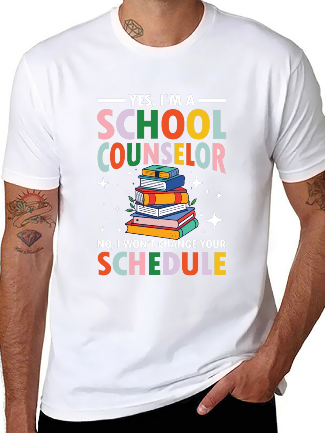 School Counselor T-Shirt - Funny Schedule Design