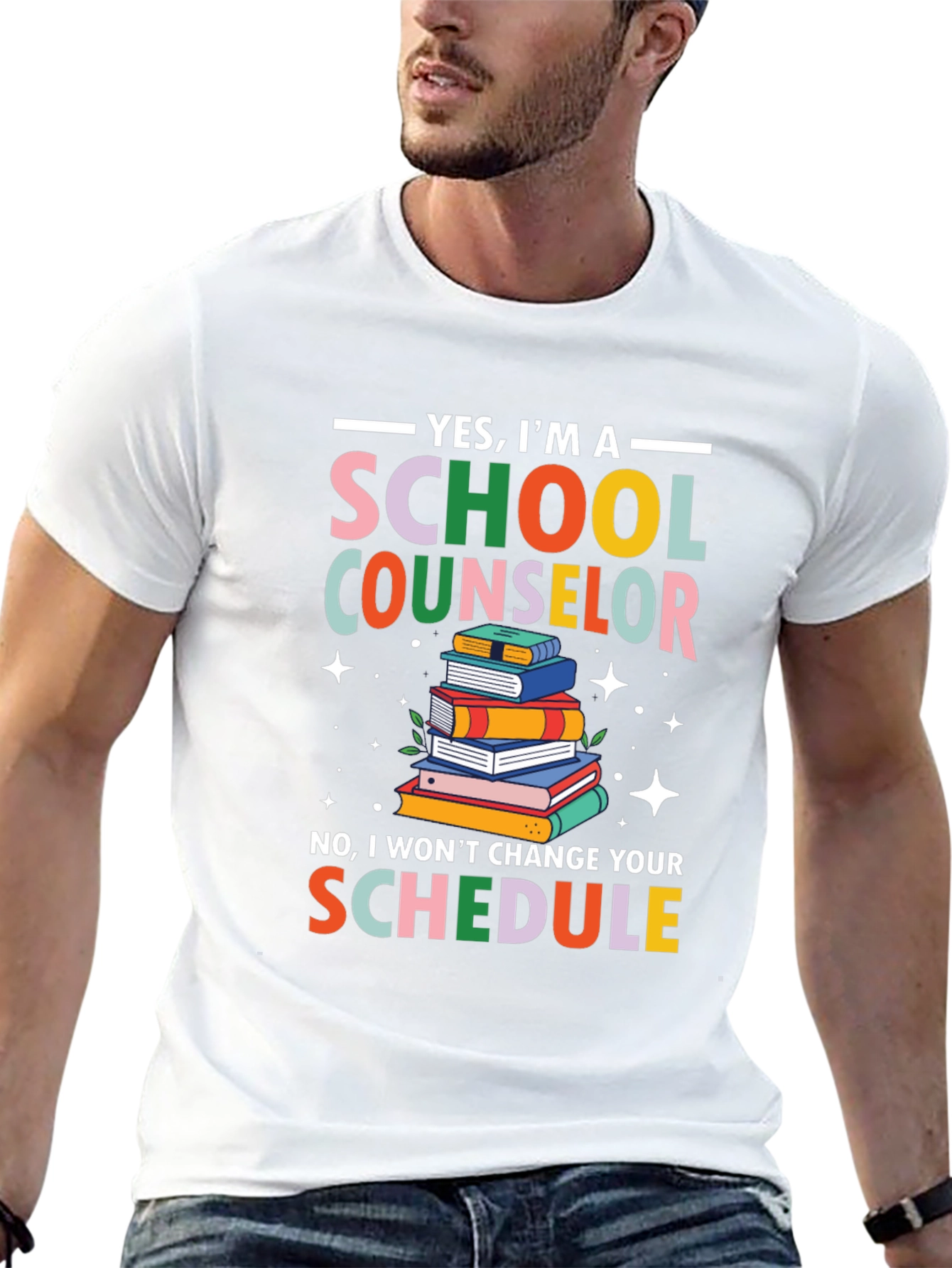 School Counselor T-Shirt - Funny Schedule Design