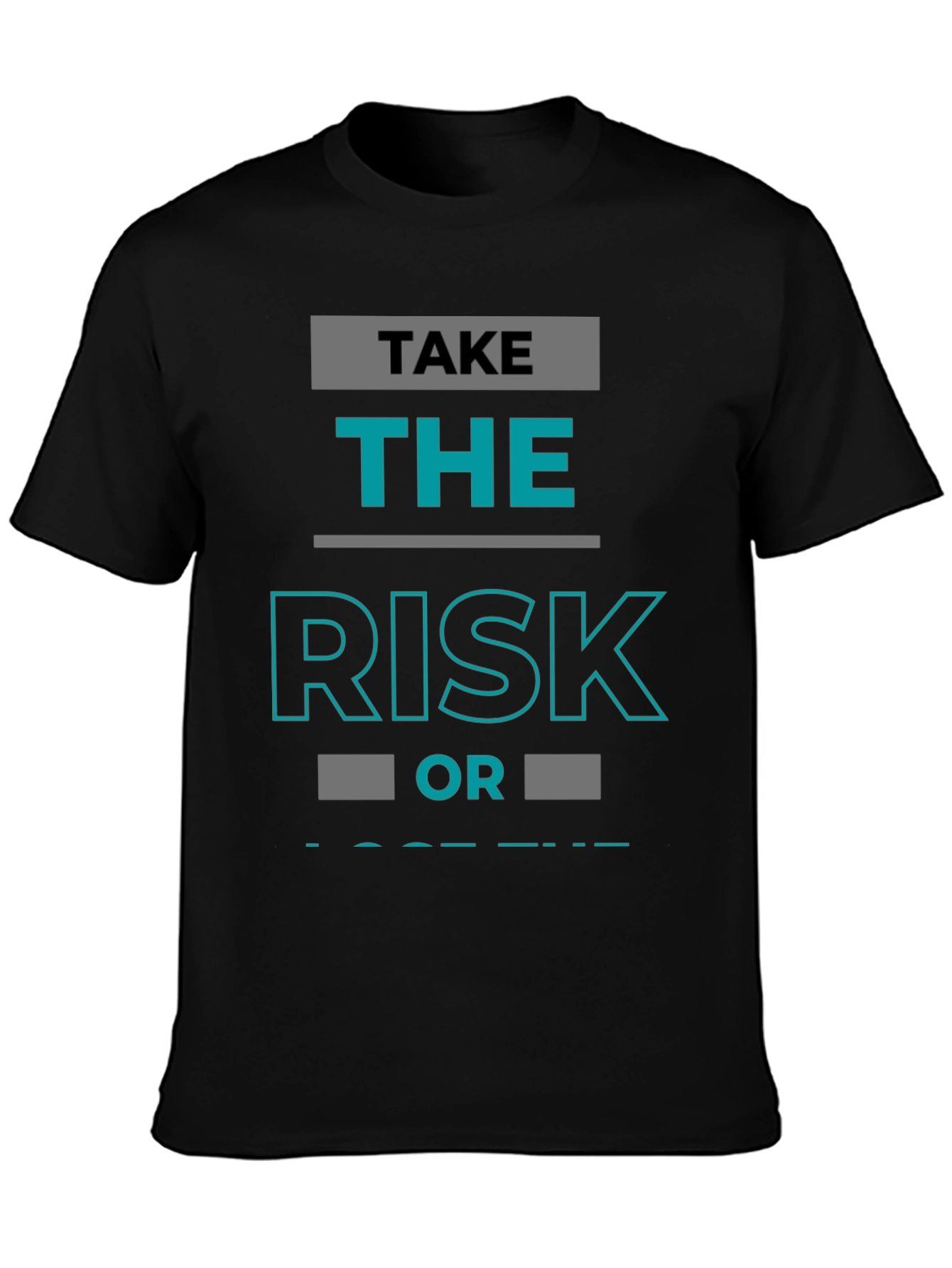Take The Risk Graphic T-Shirt - Black