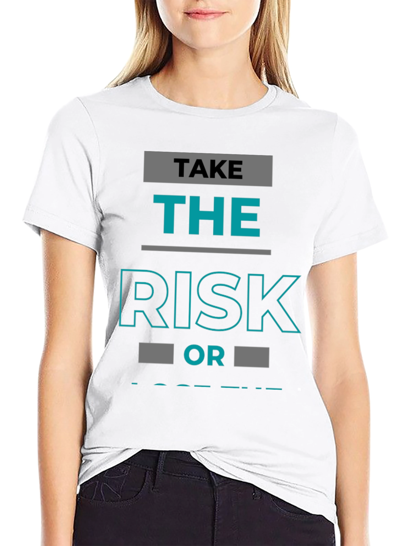 Take The Risk Graphic T-Shirt - Black