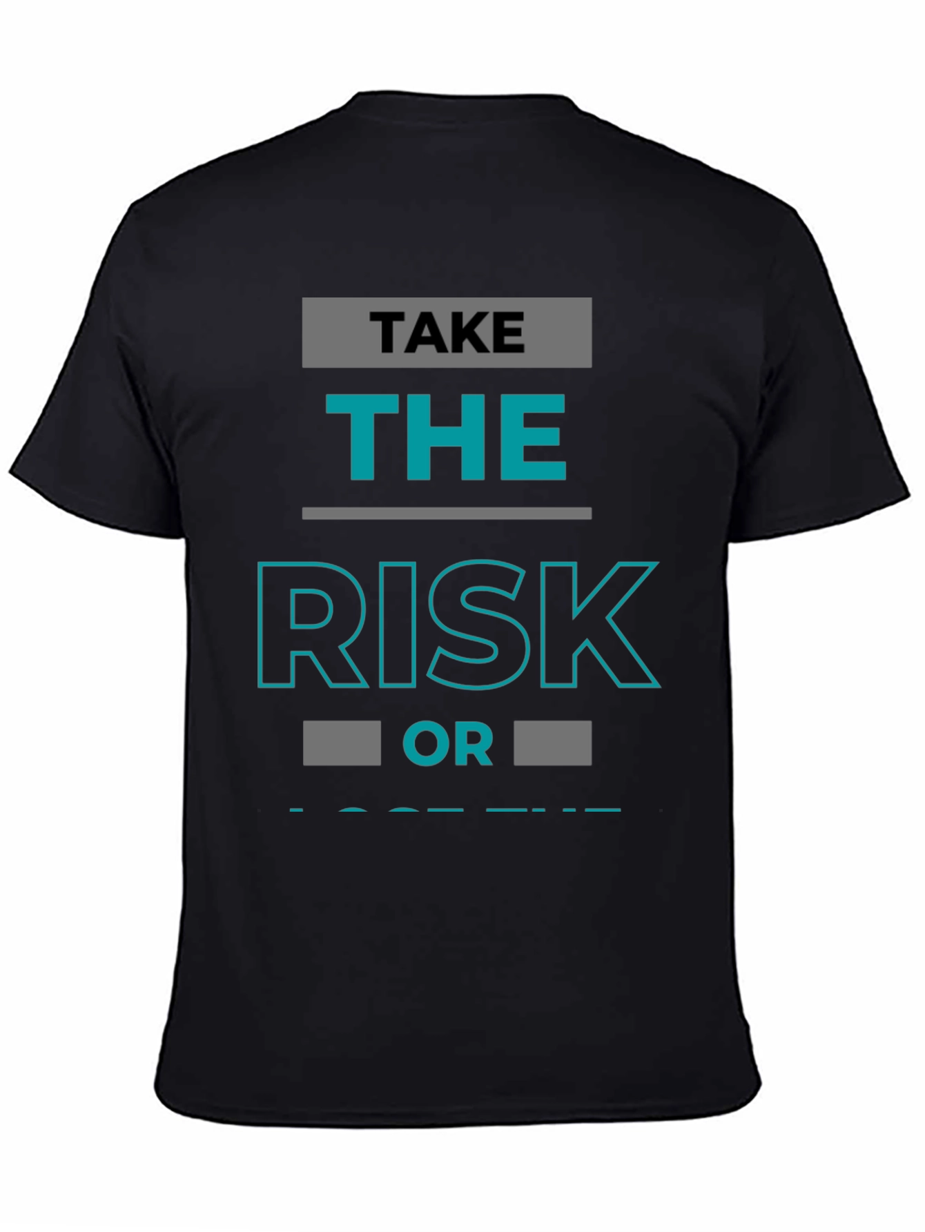 Take The Risk Graphic T-Shirt - Black