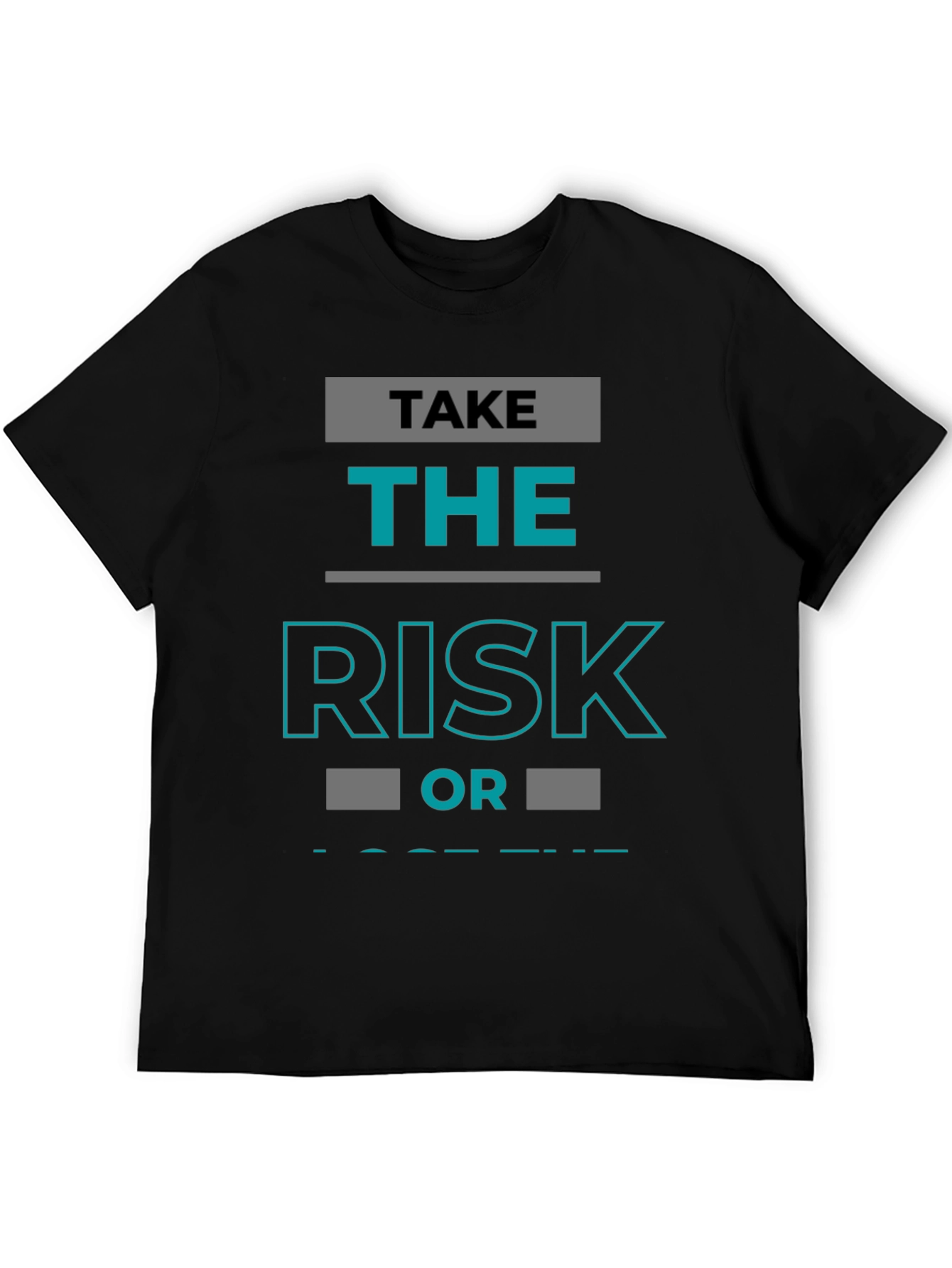 Take The Risk Graphic T-Shirt - Black