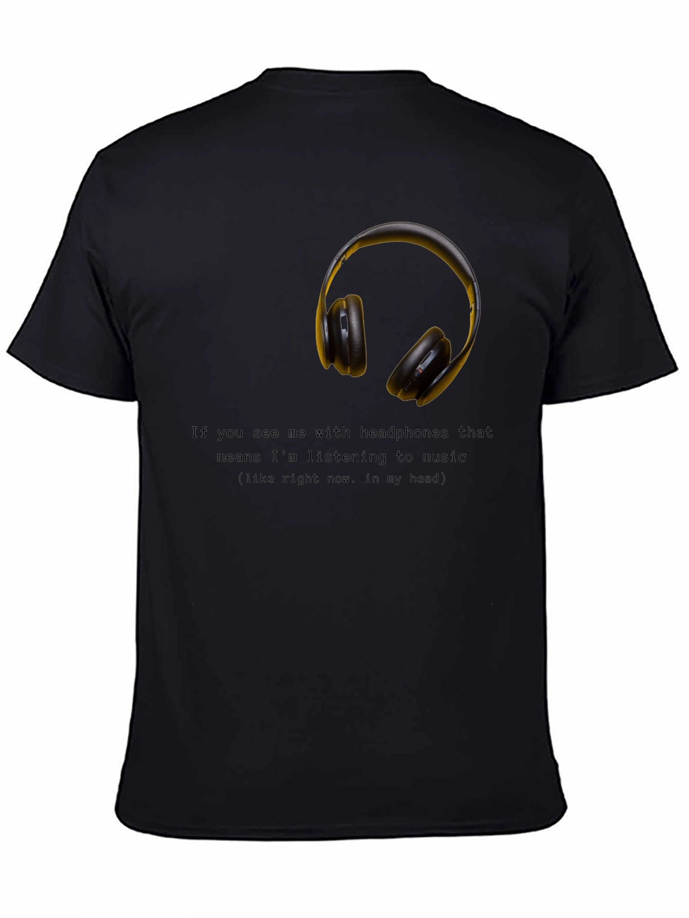 Headphones Music T-Shirt - Funny Graphic Tee