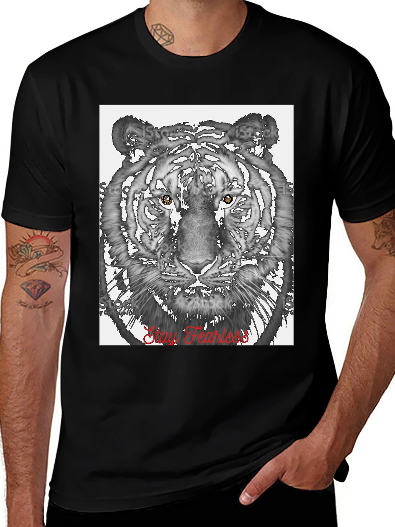 Stay Fearless Tiger Graphic Tee