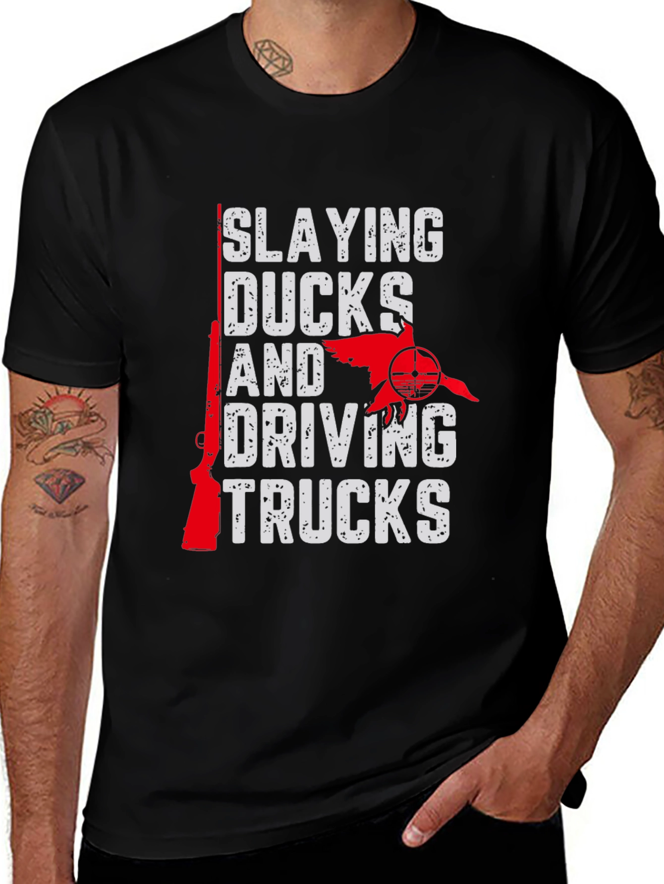 Slaying Ducks and Driving Trucks Graphic Tee
