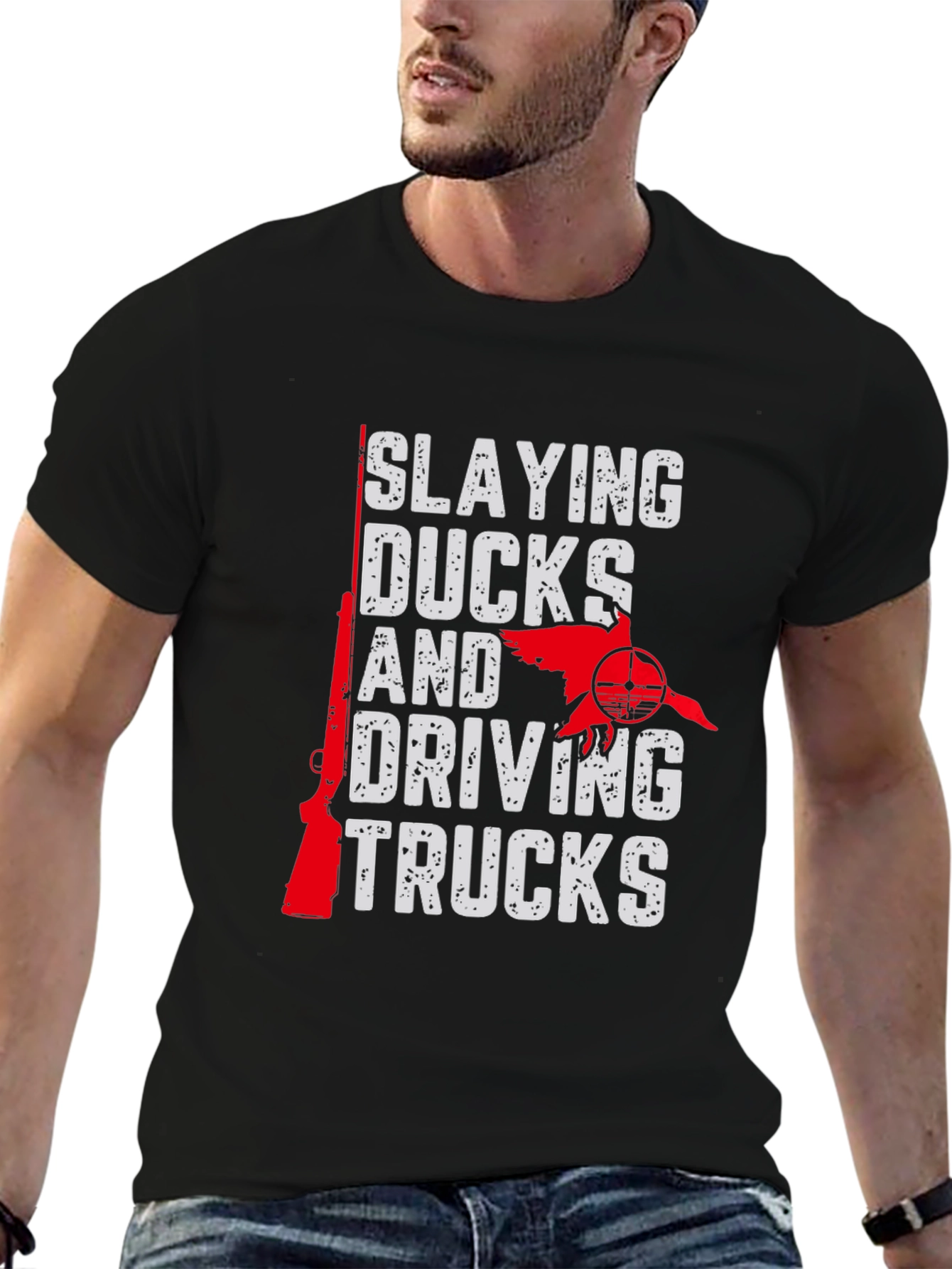 Slaying Ducks and Driving Trucks Graphic Tee