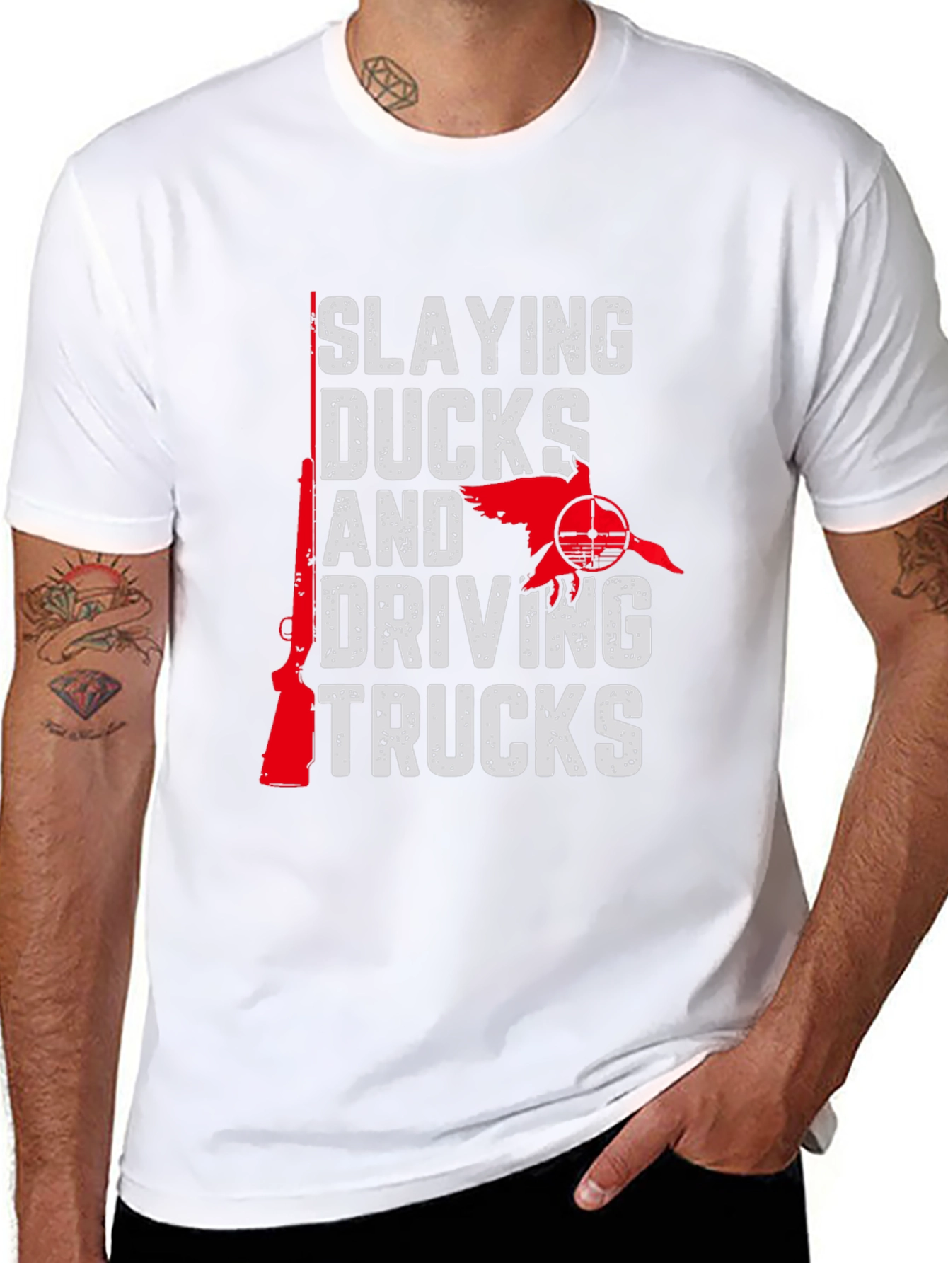 Slaying Ducks and Driving Trucks Graphic Tee