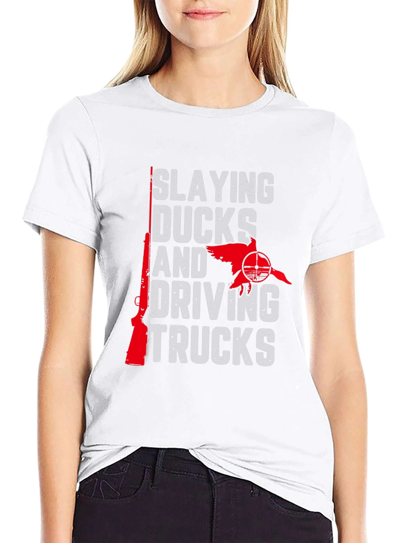 Slaying Ducks and Driving Trucks Graphic Tee