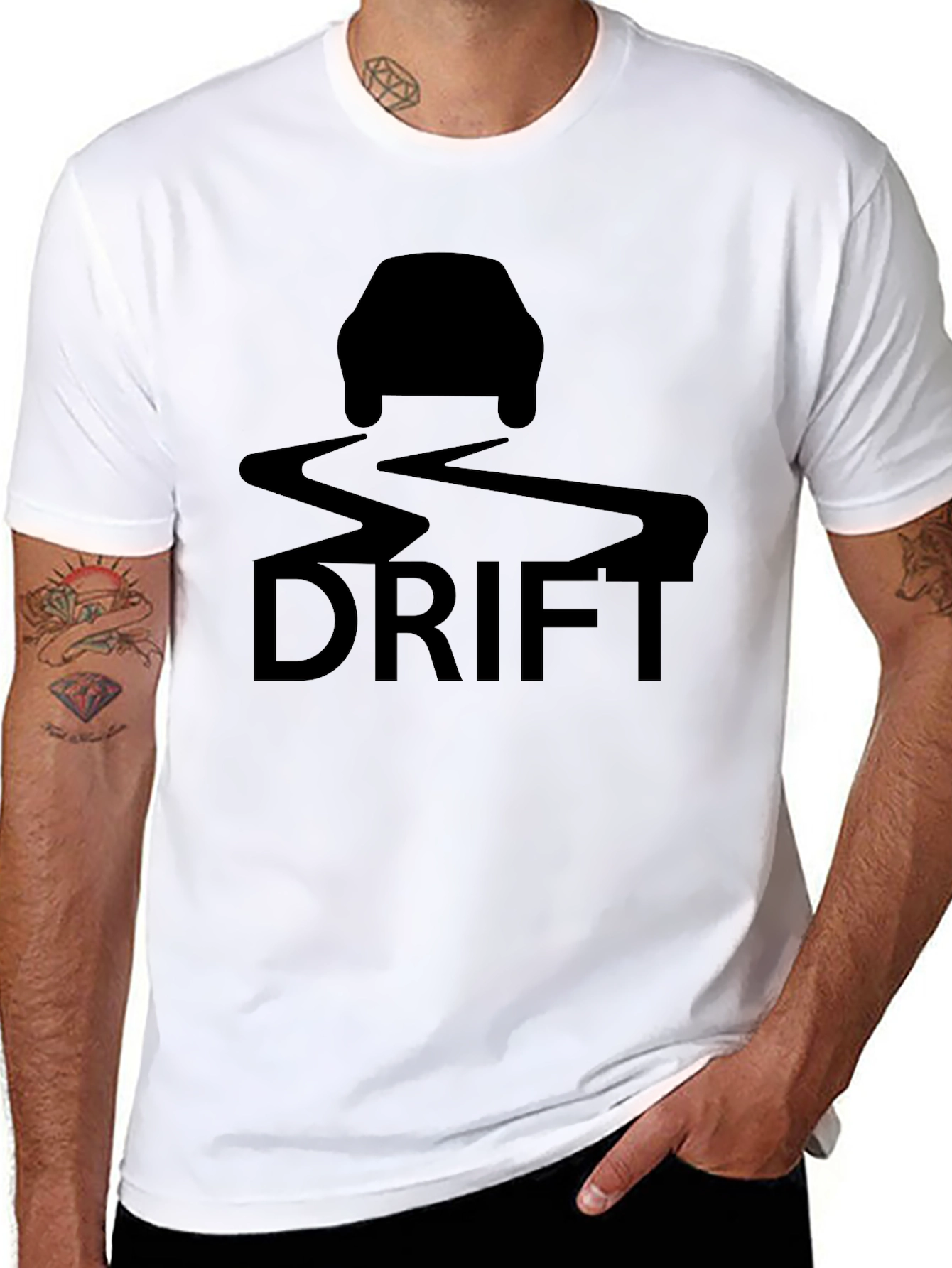 Drift Car Black T-Shirt