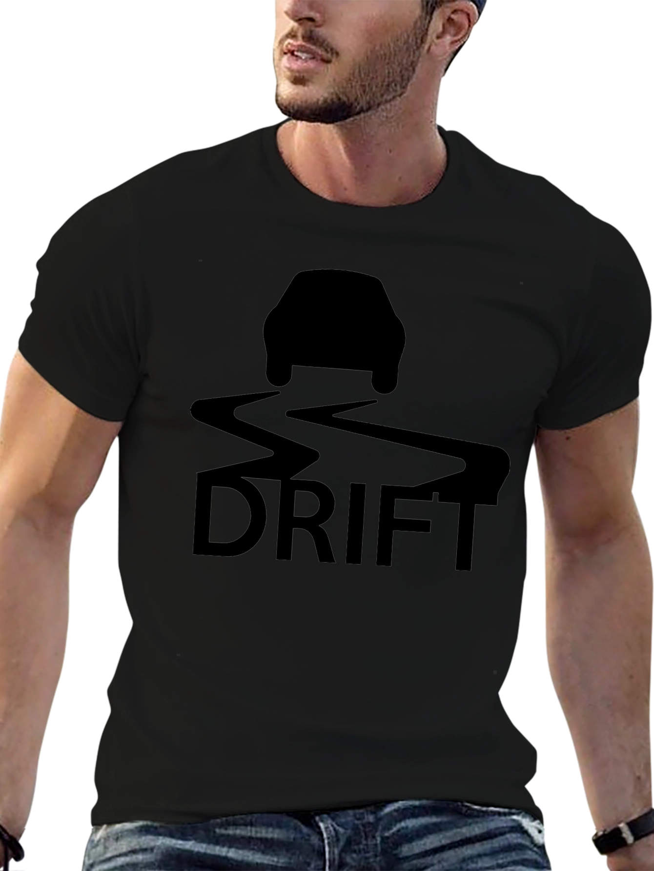 Drift Car Black T-Shirt