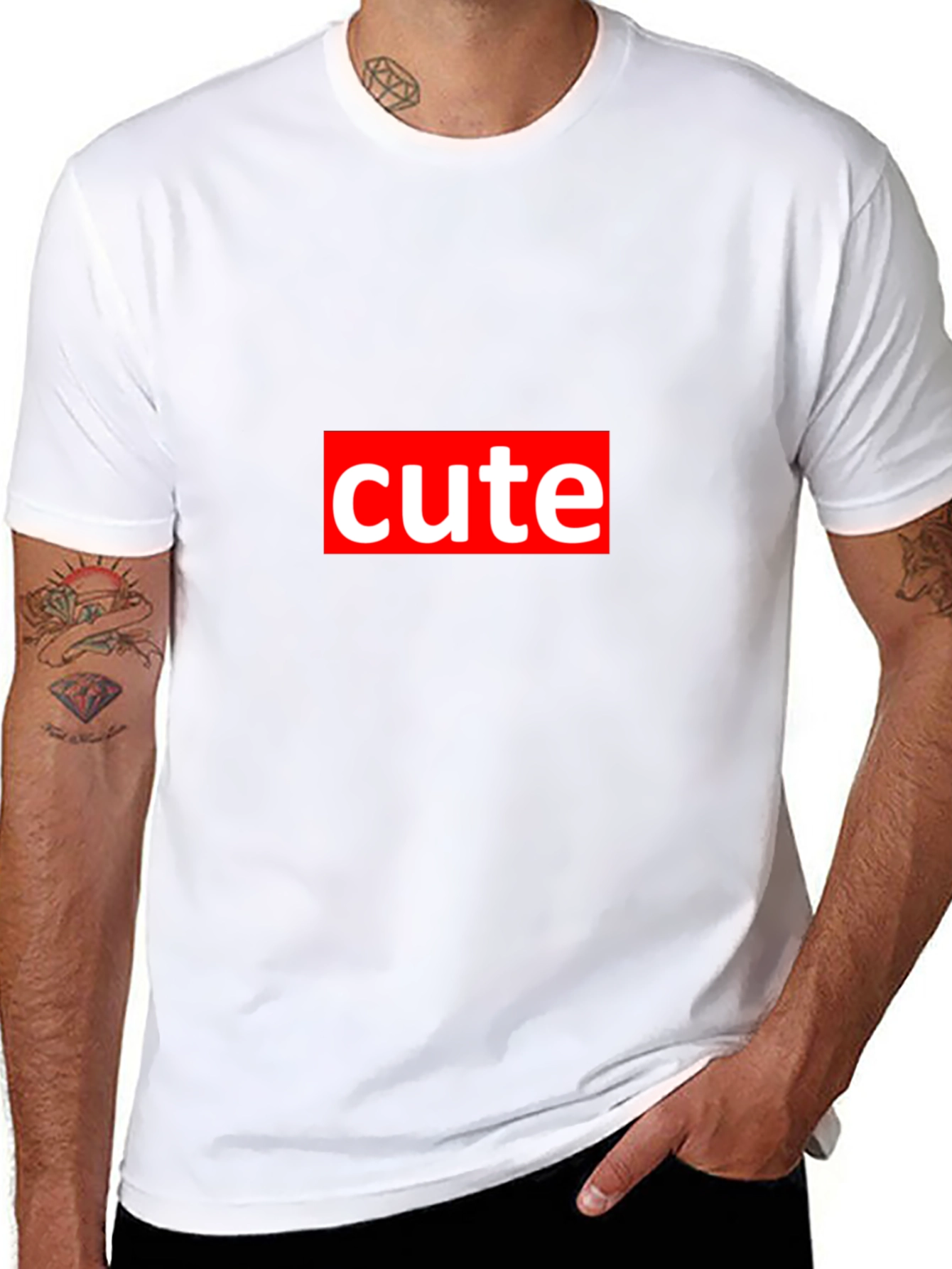 Cute T-Shirt - Black Cotton Blend