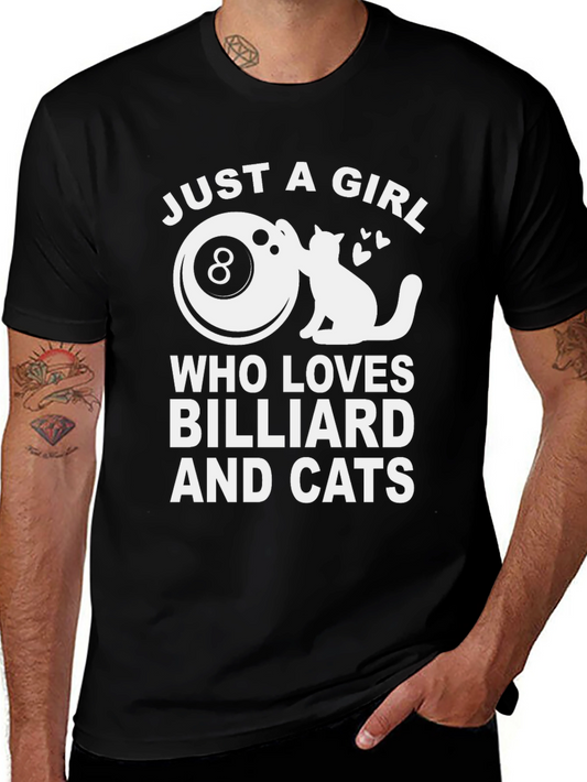 Billiard and Cats Graphic Tee