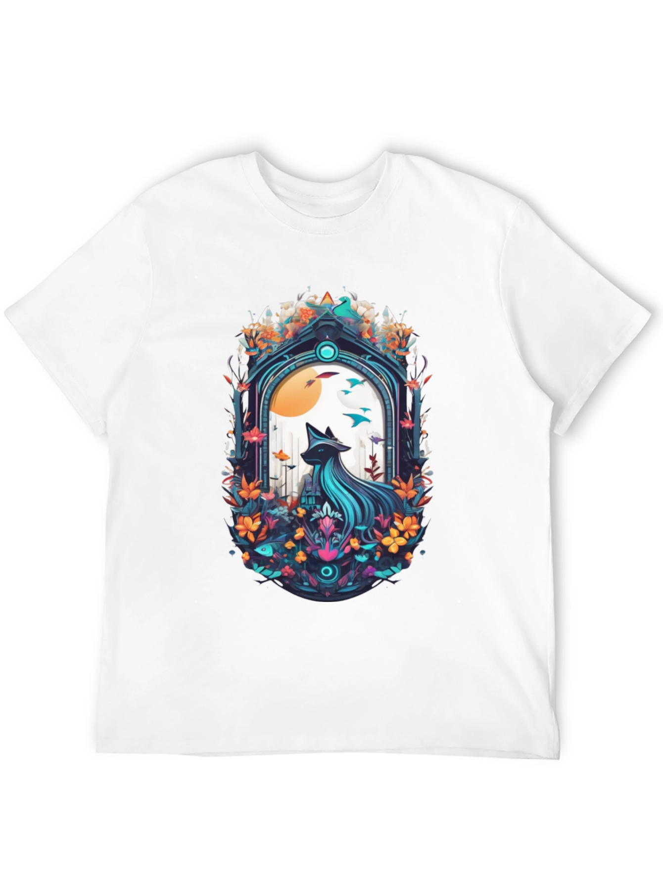 Mystic Fox Graphic Tee - Nature-Inspired Design