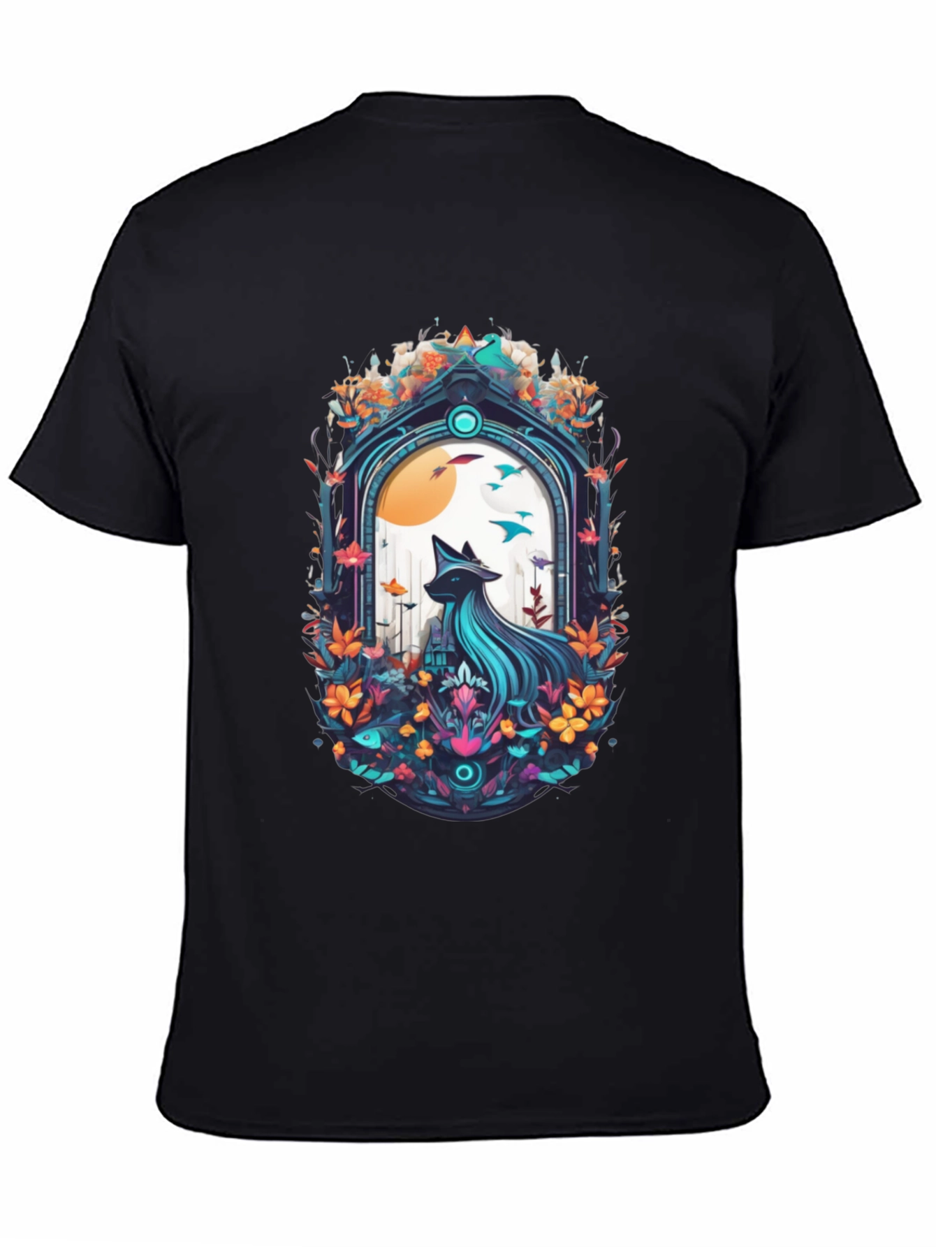 Mystic Fox Graphic Tee - Nature-Inspired Design
