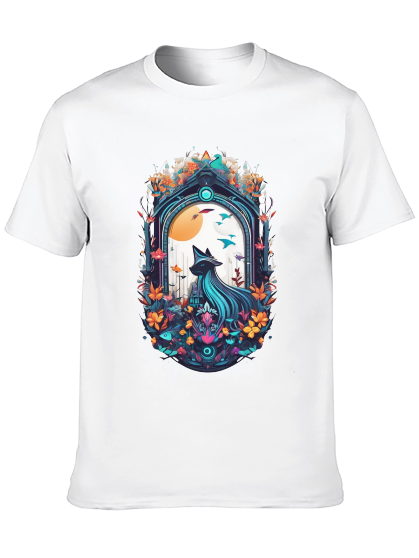 Mystic Fox Graphic Tee - Nature-Inspired Design