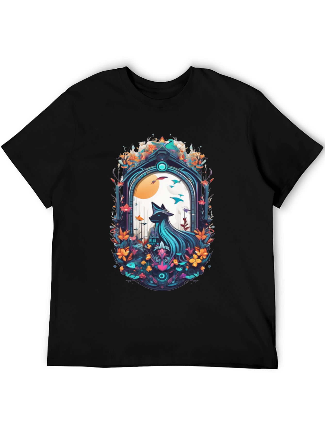Mystic Fox Graphic Tee - Nature-Inspired Design